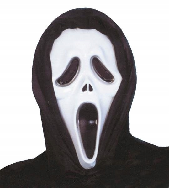

Maska Krzyk Krzyku Biała Z Kapturem Halloween