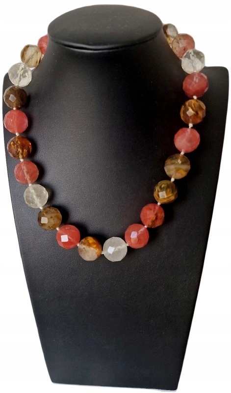 Rutilový Křemenný Náhrdelník S Kameny Lásky Agnihara Védský Plamen