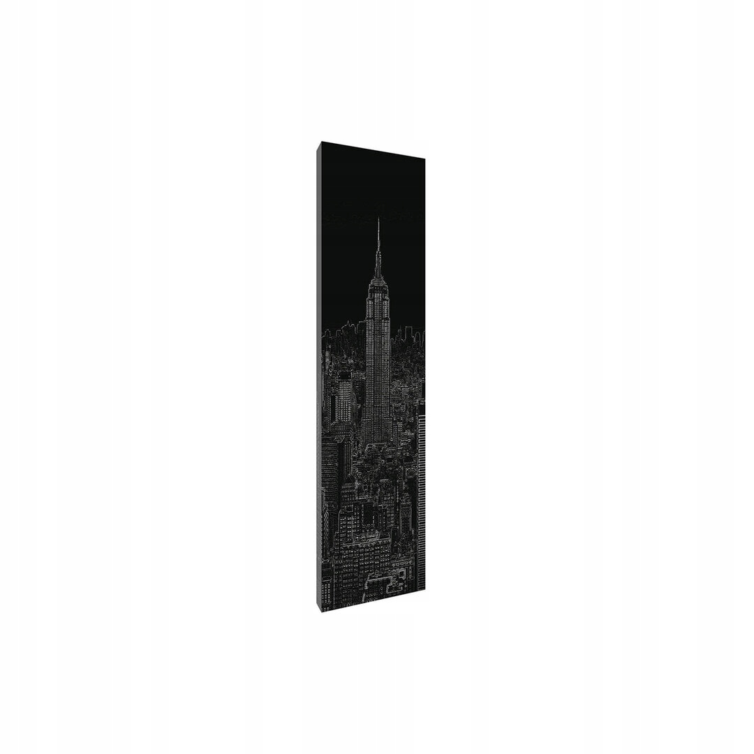 Obraz 45x145 New York v grafice Empire State Building v minimalismu
