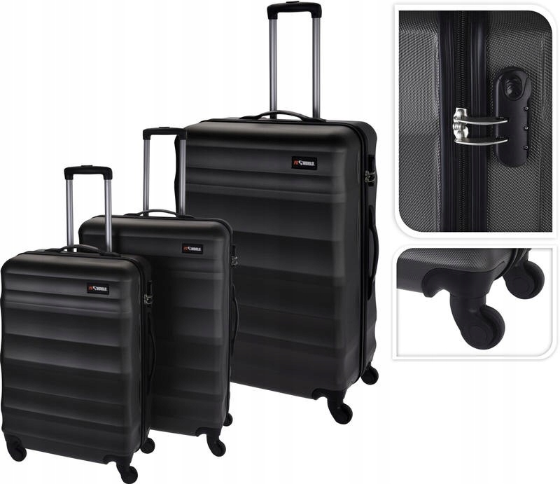 Cestovní kufr Excellent KO-FB5000150 Kufr cestovní na kolečkách sada 3 ks P