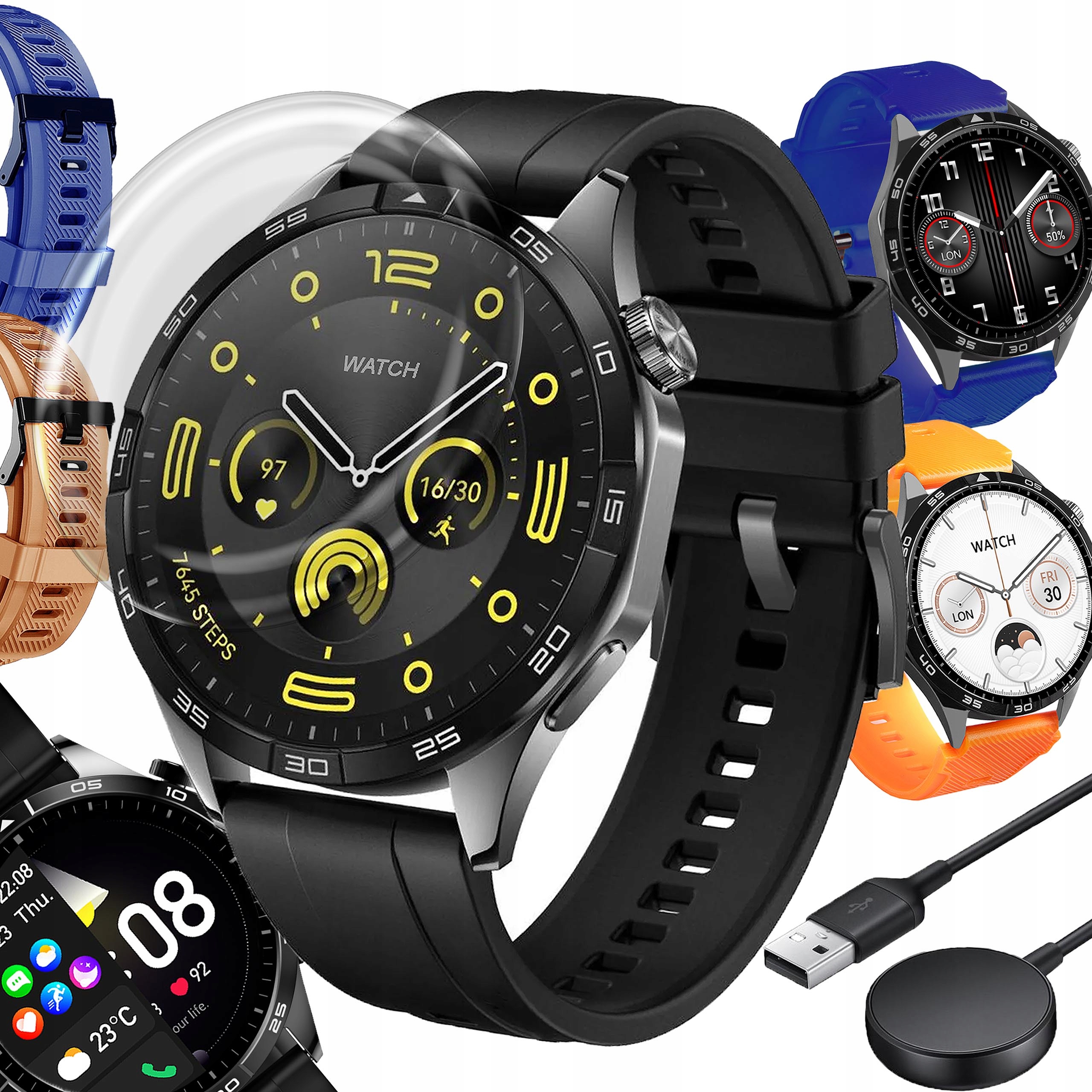 Smartwatch Zegarek Męski Rozmowy Sport Zdrowie Polskie Menu Smart Watch