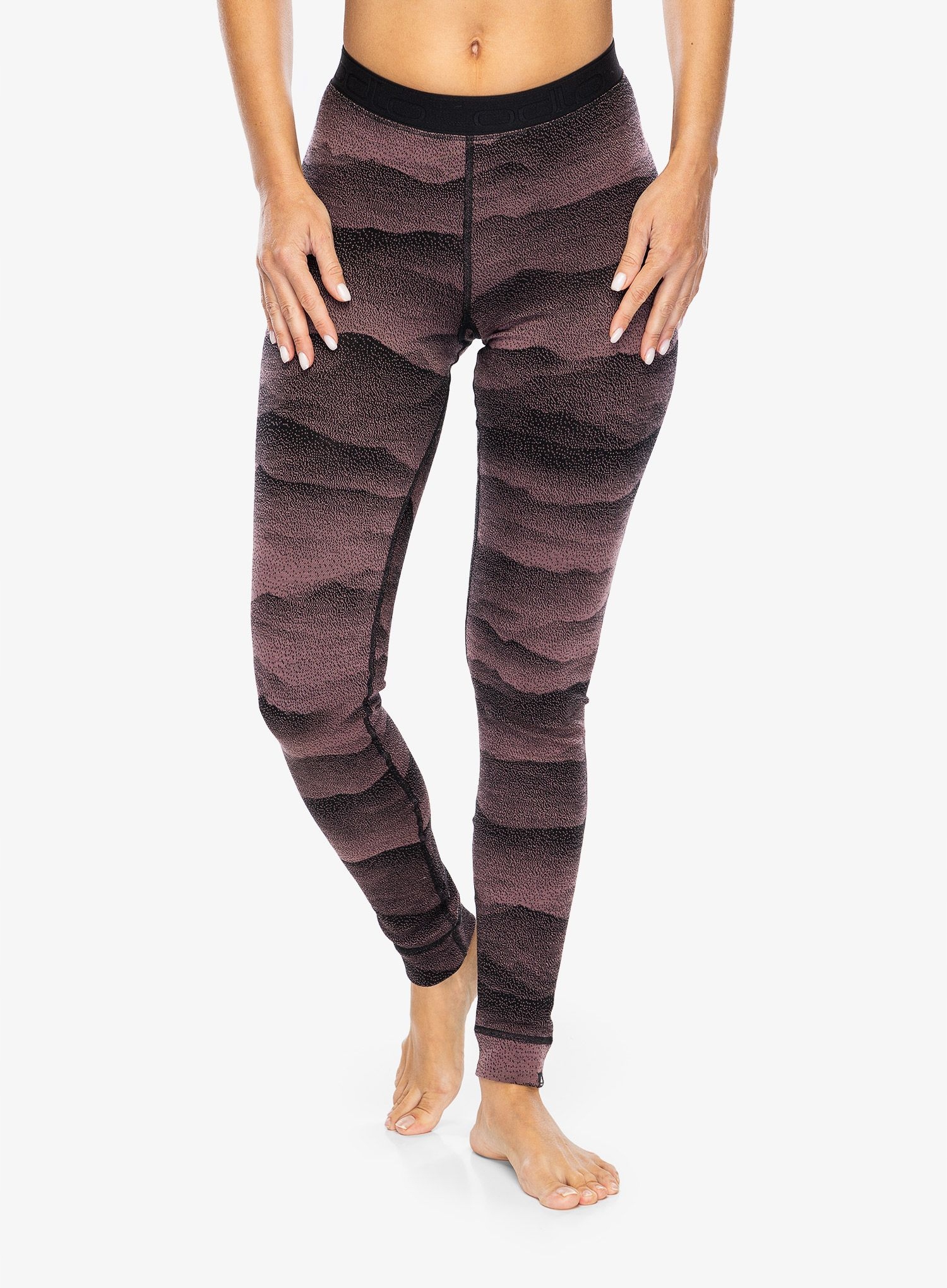 Dámské termoaktivní kalhotky Odlo Merino Ridgelines Bl fudge/black L