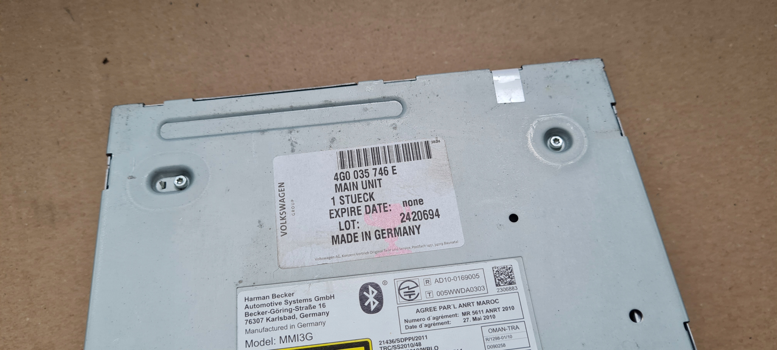 A6 C7 4G MULTIMEDIA JEDNOSTKA MMI 4G0035746E A7 4G