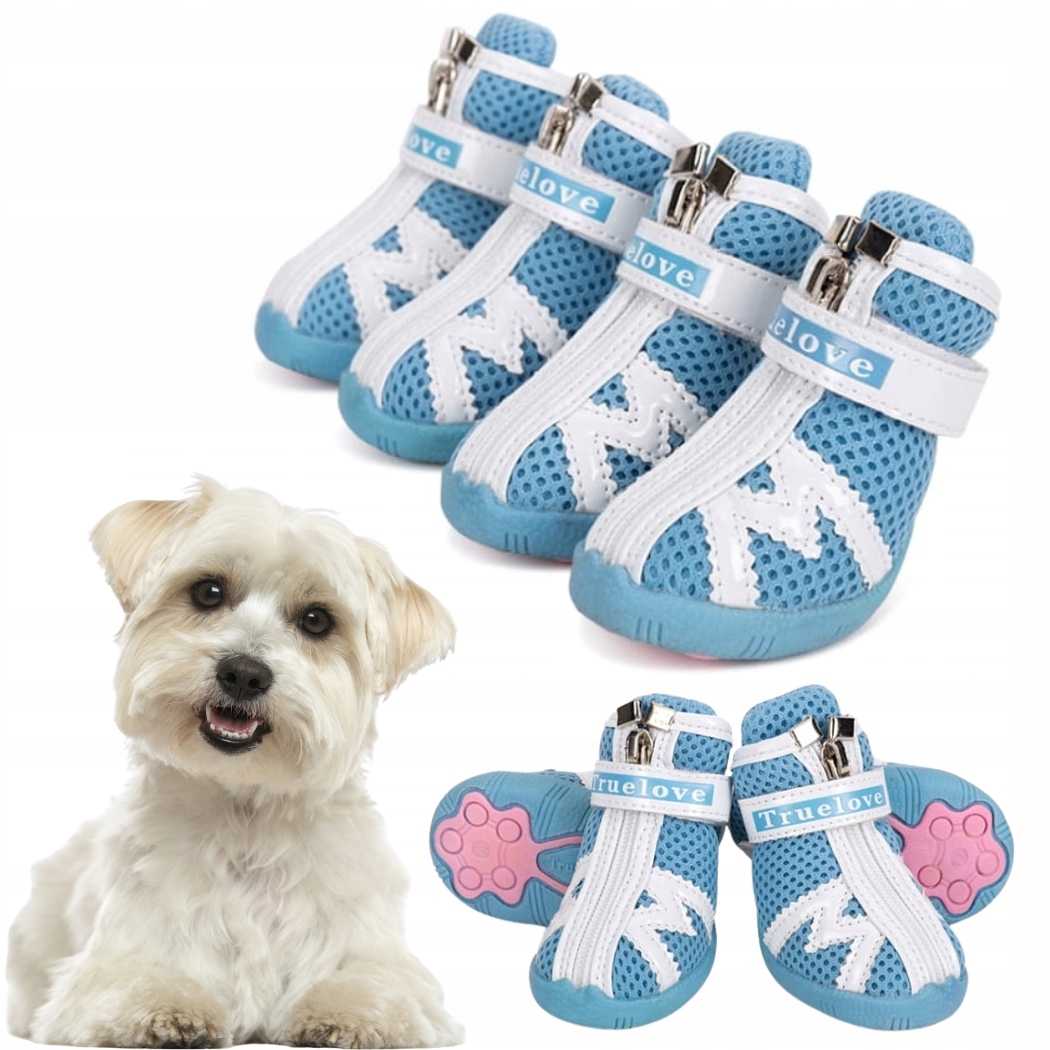 Levně Boty Pro Malé Psy Ochranné Truelove Protection S(3) 3,5 CM Modré