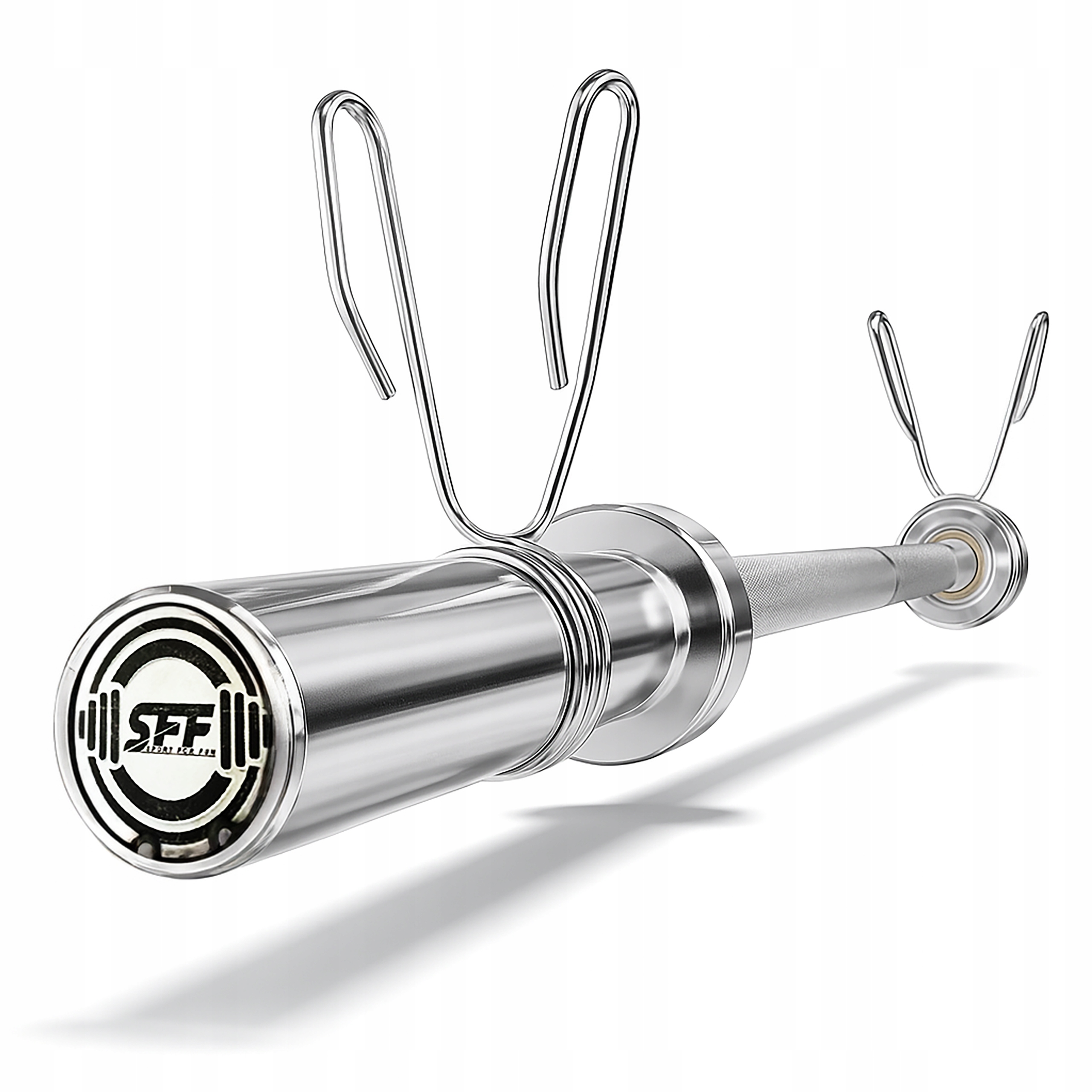 Gryf Prosty Olimpijski 220cm Łożysko Sztanga 50mm Zaciski Siłownia Pełny