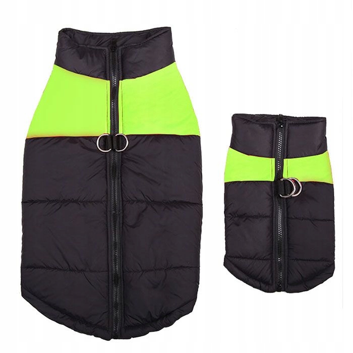 Levně Surtep Animals Zimní vesta Černo Zelená 3XL
