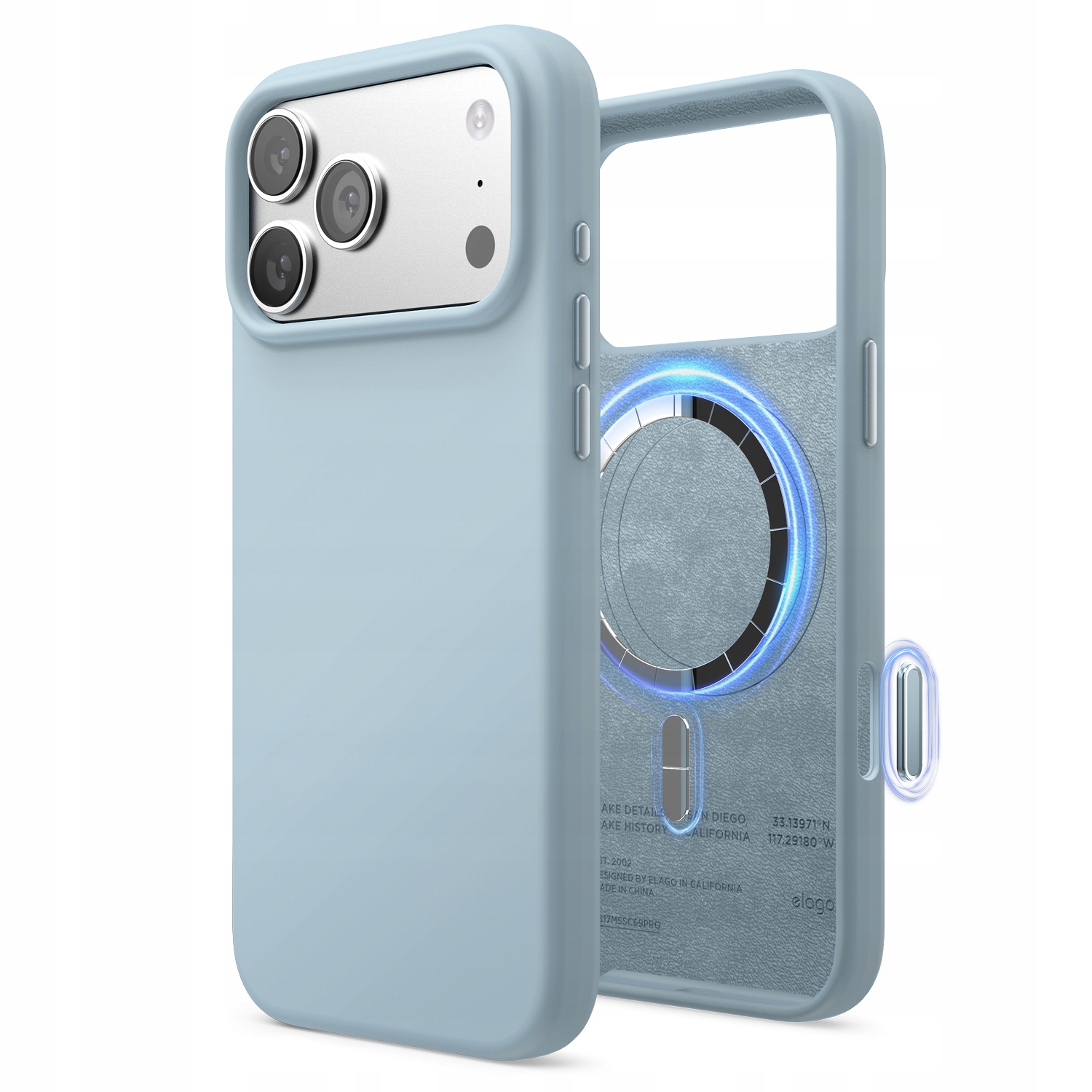 Etui Elago Magsafe Silicon Case do iPhone 17 Pro Max Sky Blue