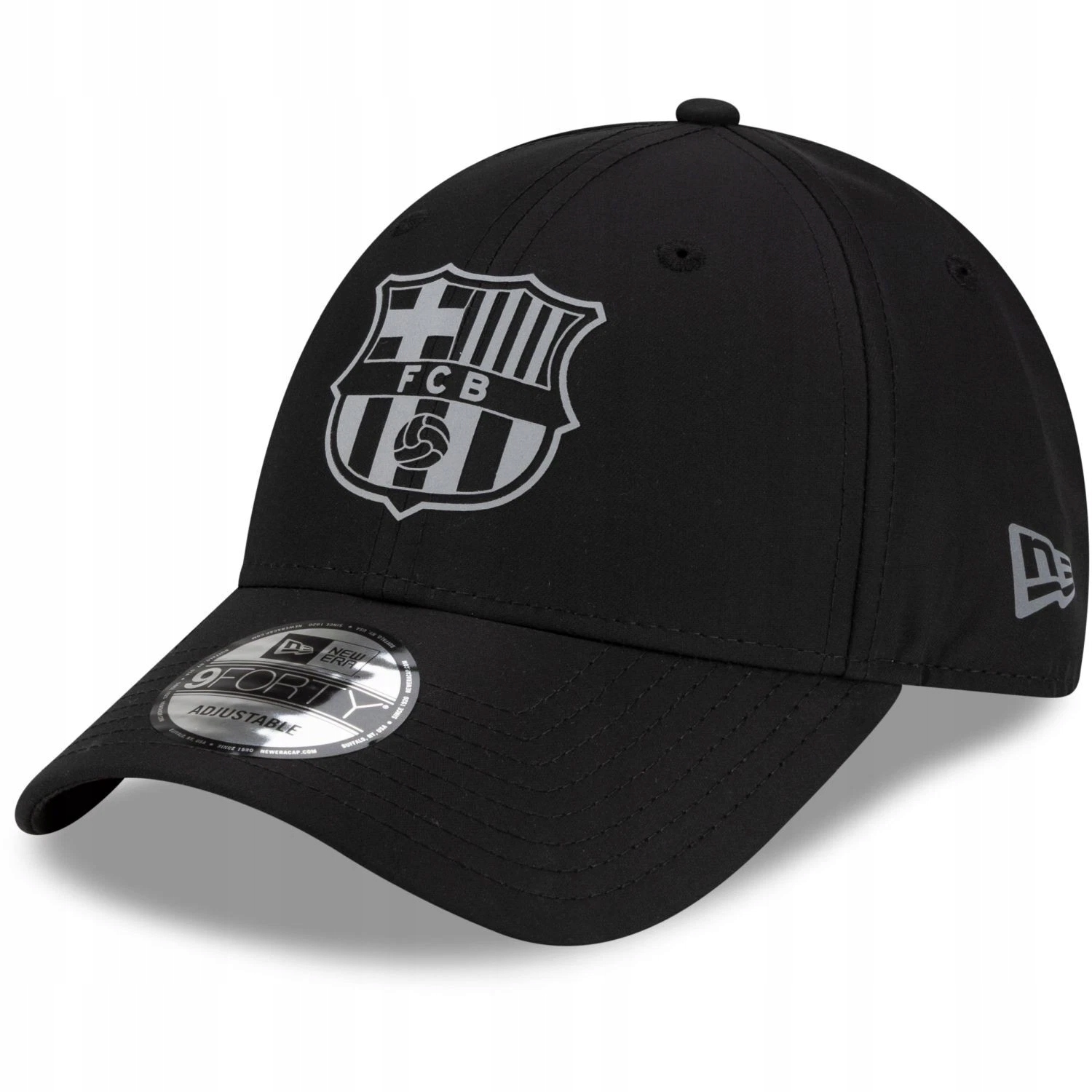 Czapka z daszkiem New Era 9FORTY Fc Barcelona 60846915 czarna regulowana