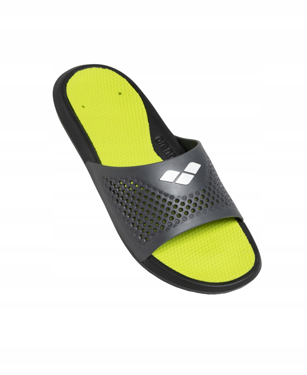 Klapki Arena Bruno Black-lime-grey 44
