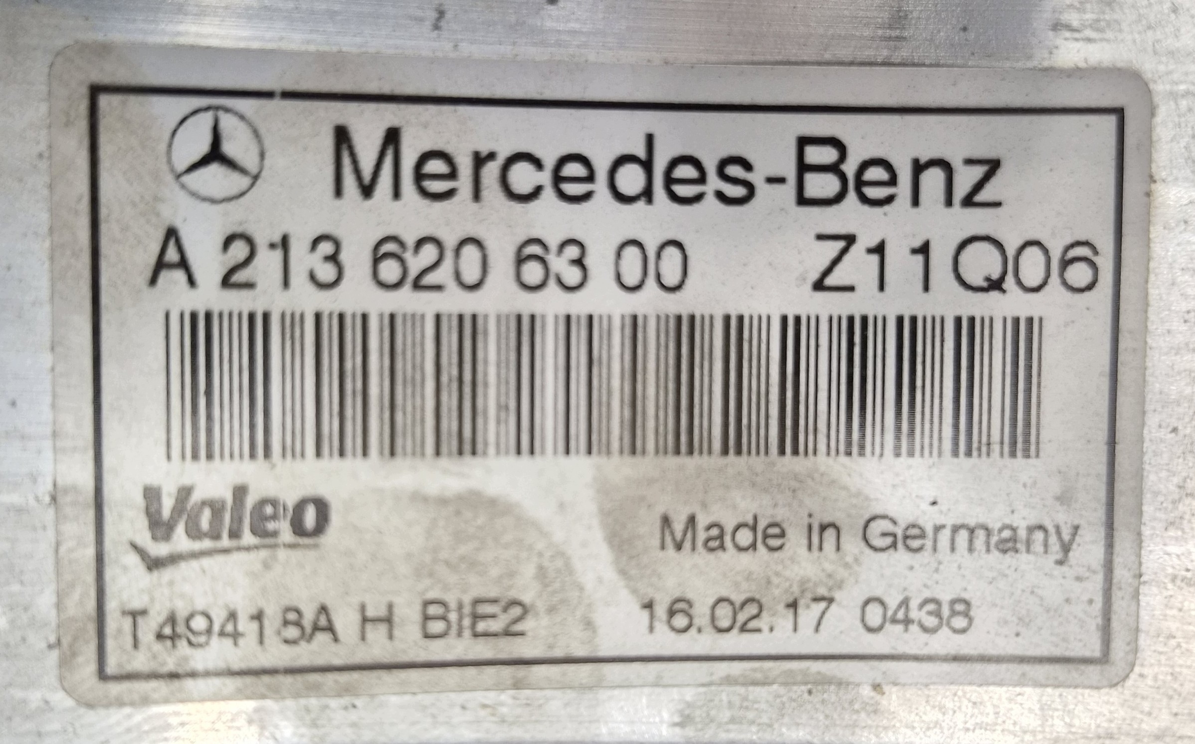 Console Support plaque Gauche MERCEDES W213