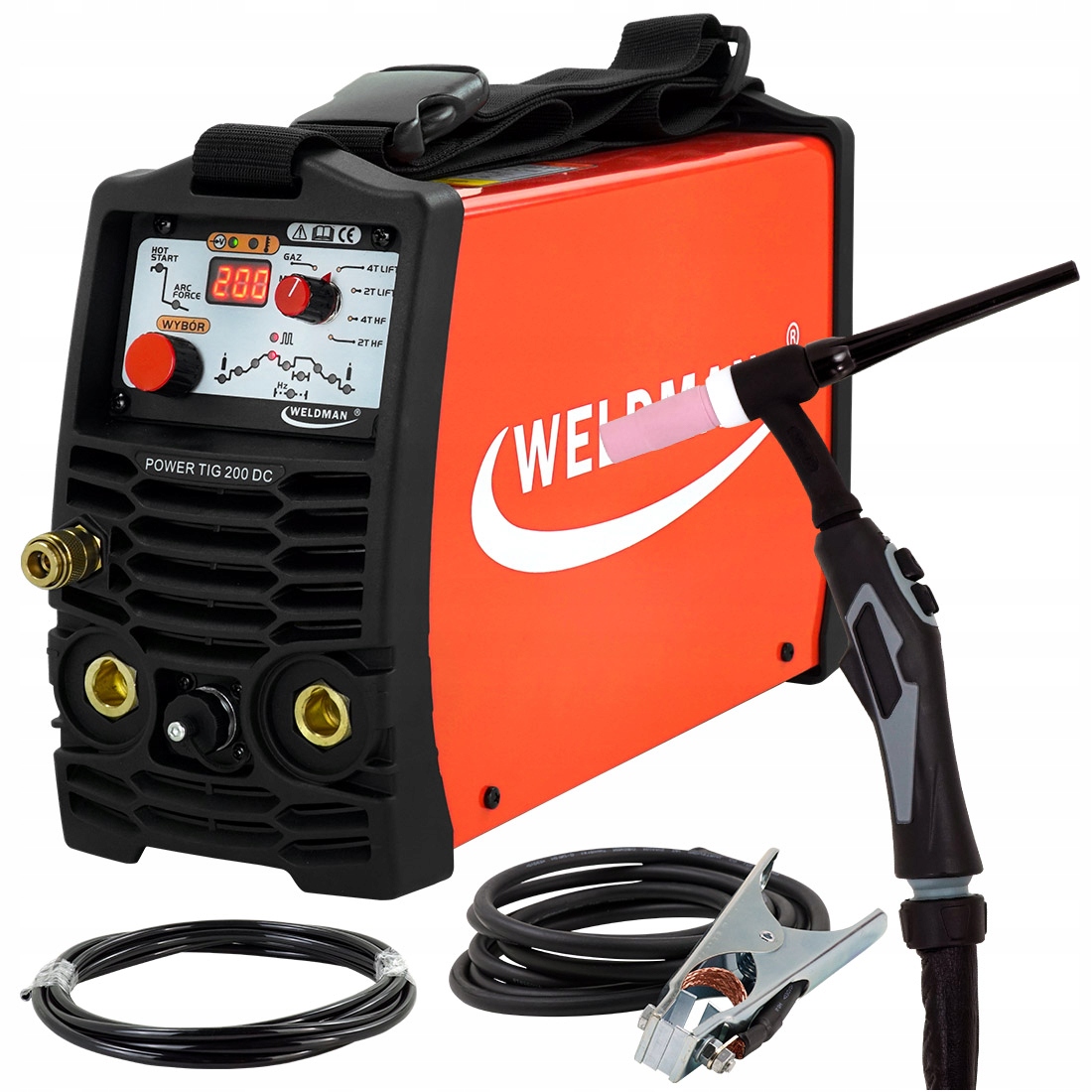 Spawarka TIG z pulsem 200 A 2T 4T HF Puls MMA 230V