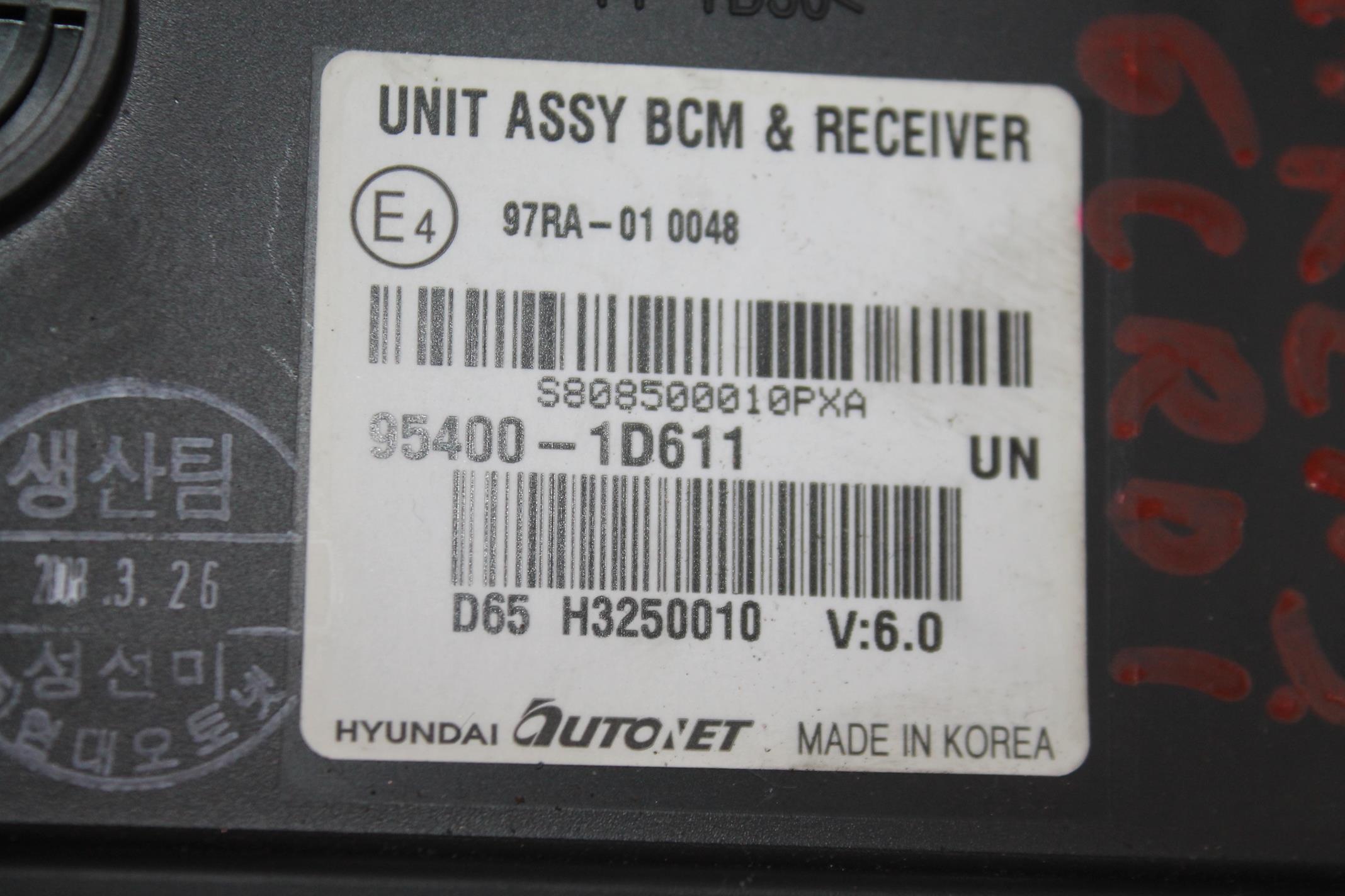 MODULO BSI 95400-1D611 KIA CARENS III 2.0 CRDI 06