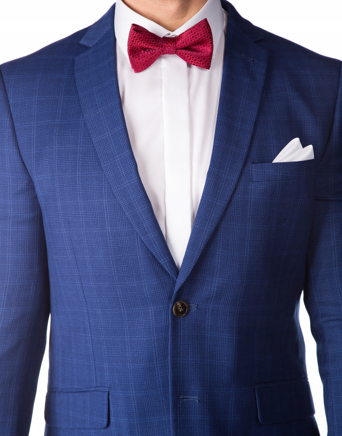 Modrá Sako s mřížkou Cenový 182/100