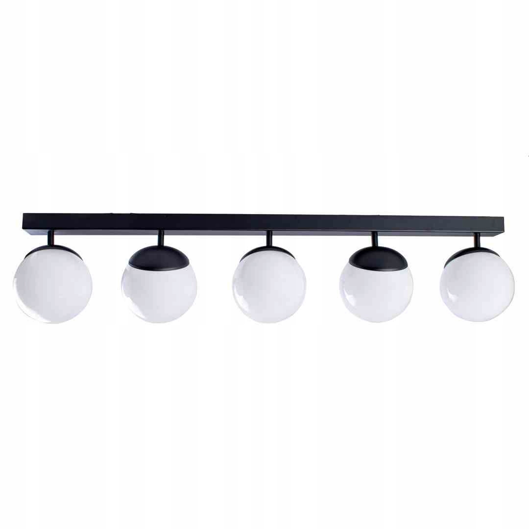 Stropná lampa Sfera Black 5xE14