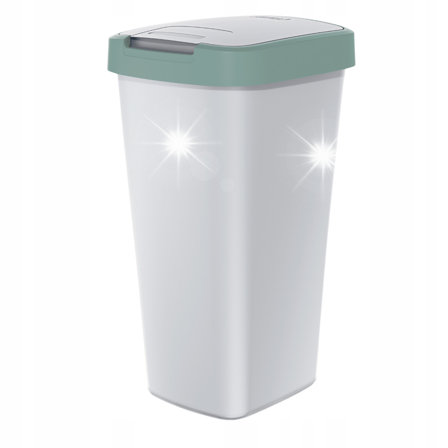 Odpadkový koš výklopný 25 L Compacta Q zelený/popelavý Keden
