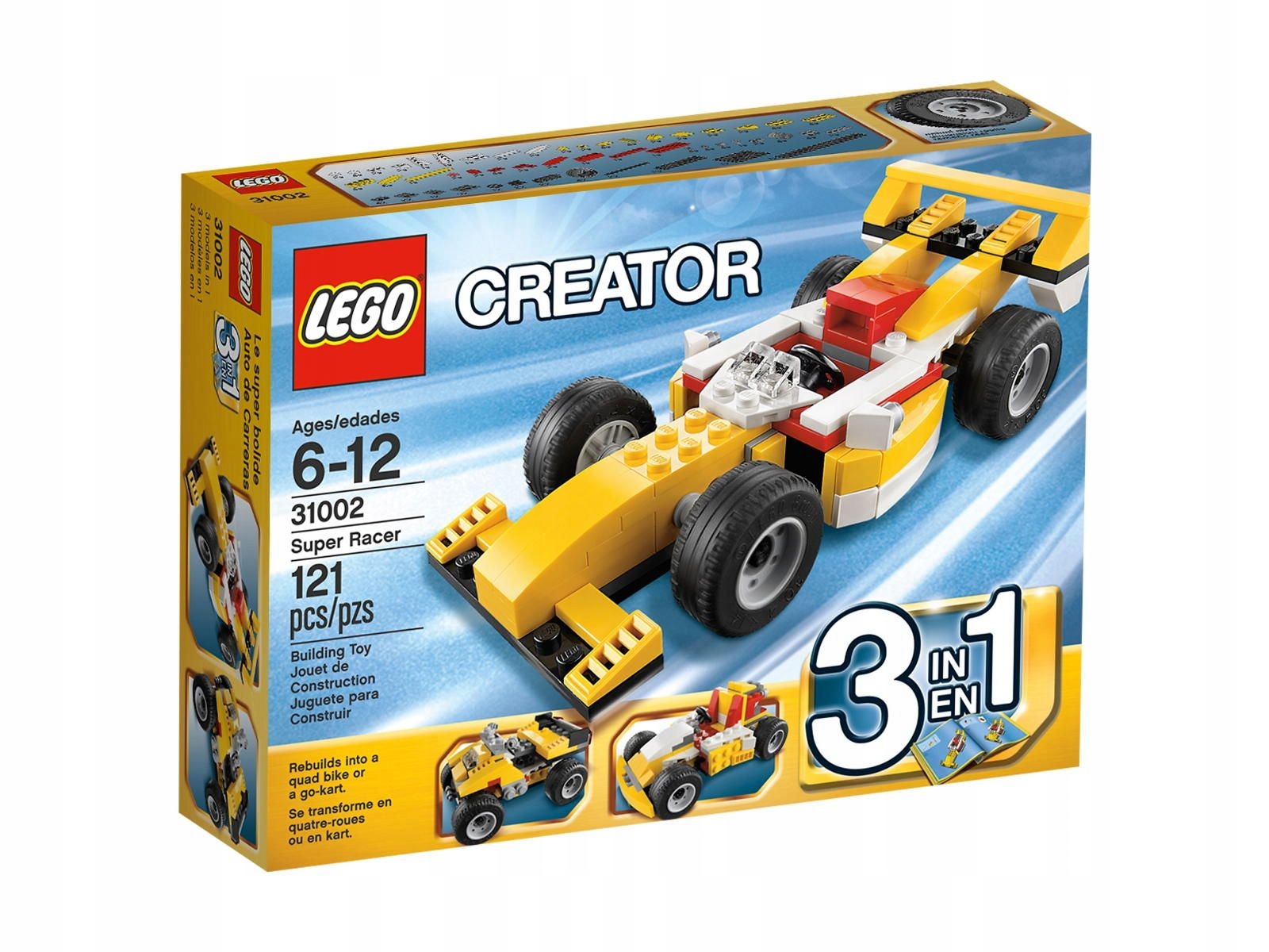 Lego 31002 Creator 3v1 Mini závodní auto dárek pro dítě