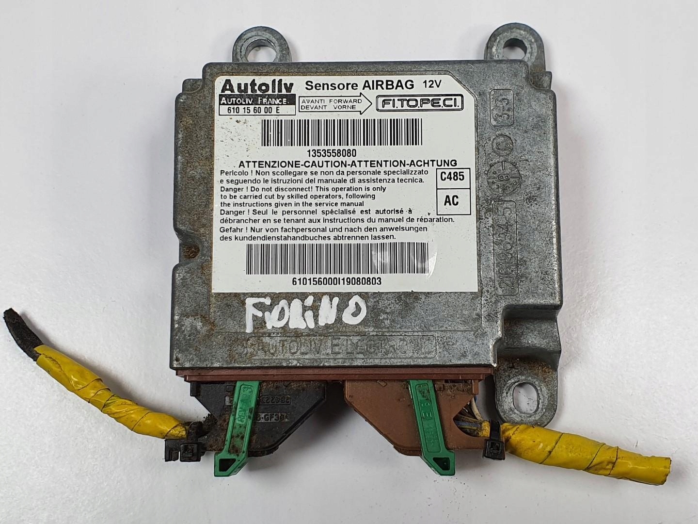 SENSOR AIRBAG PODUSZEK FIAT FIORINO 1353558080