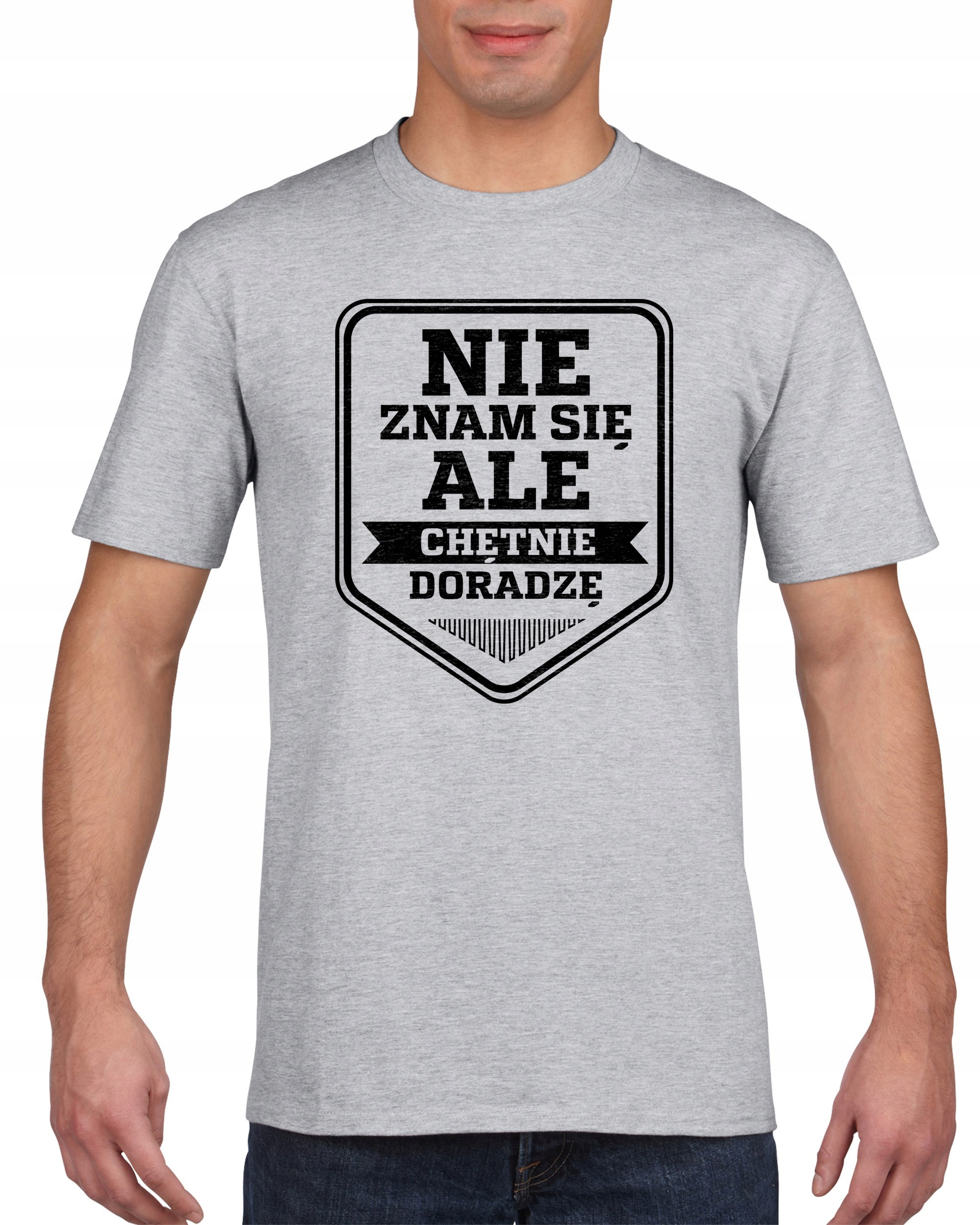 

Koszulka męska Nie Znam Sie Chetnie Doradze s M
