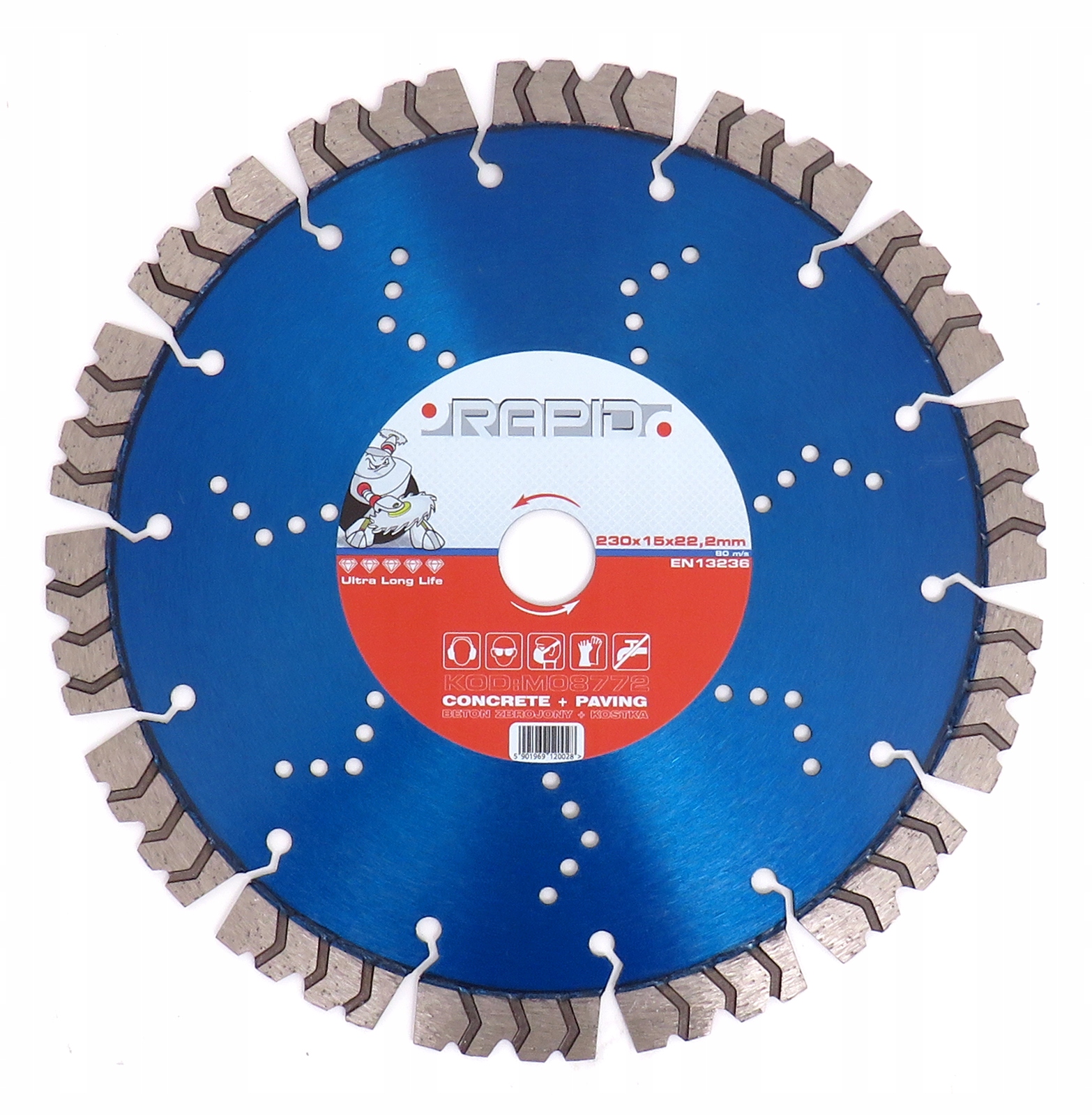 БЫСТРЫЙ АЛМАЗНЫЙ ДИСК 230 ЖЕЛЕЗОБЕТОННАЯ СТРЕЛКА