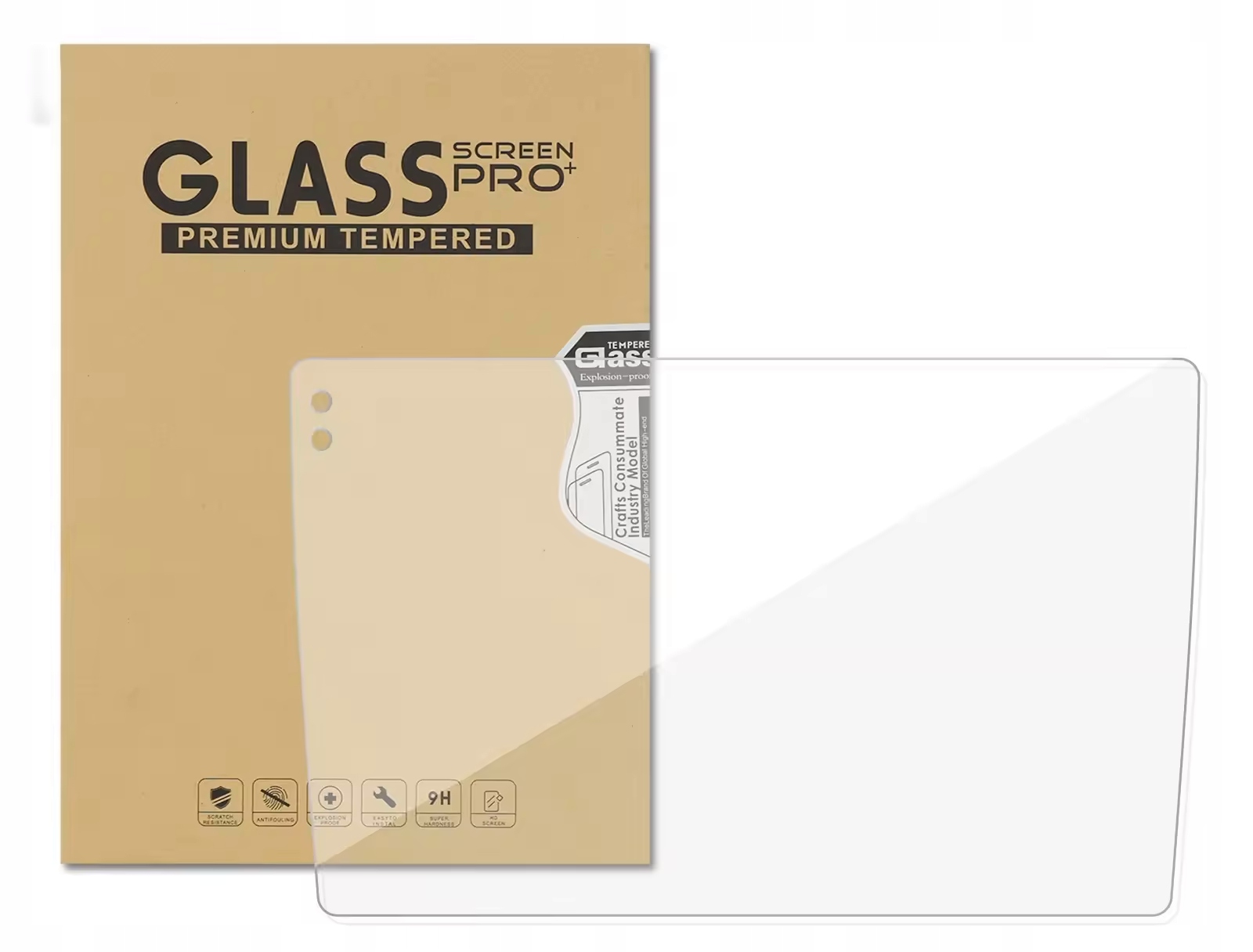 TVRDENÉ SKLO OCHRANNÁ FÓLIA PRE RÁDIO ANDROID 9 palcov GLASS PROTECTOR