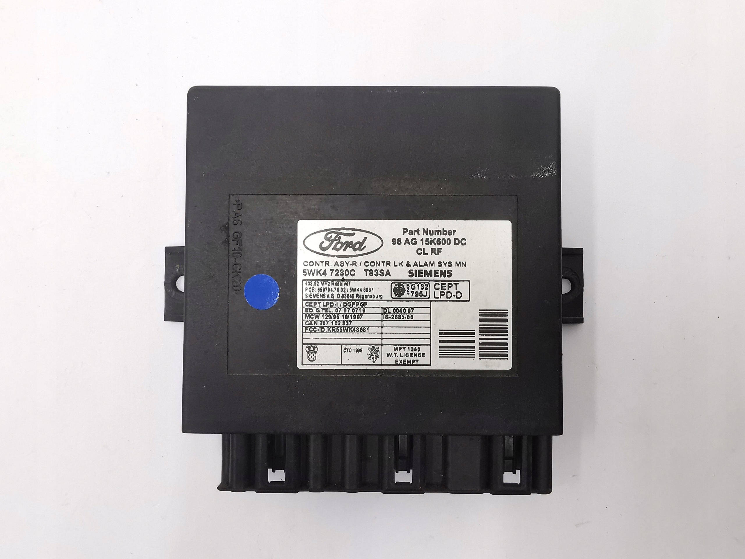 Unité commande confort FORD FOCUS MONDEO 98AG15K600DC