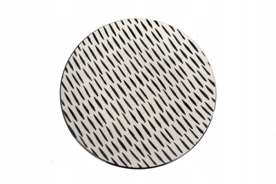 

Talerz płytki porcelanowy 19.5 cm kreski