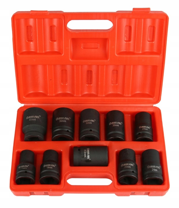 NASADKI UDAROWE 1" 17-41mm 10SZT. ZESTAW NASADEK TIR