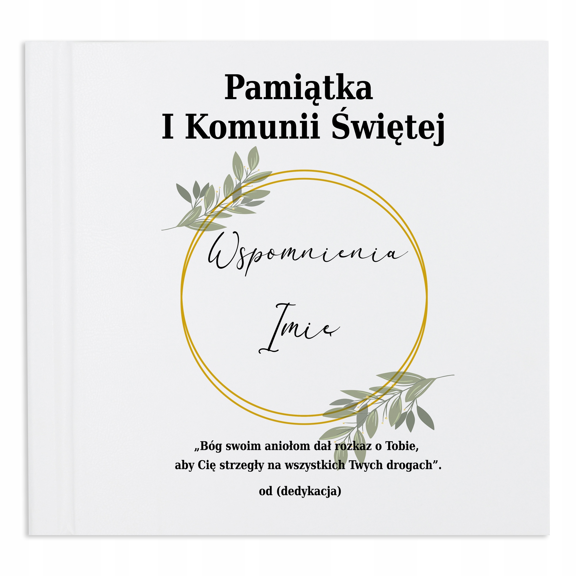 Album na fotografie Černý Pamiatka Dárek První Svaté Přijímání Dedikace Jméno