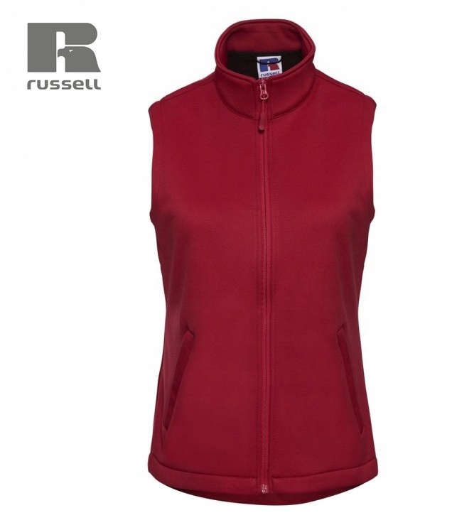 Russell Bezrękawnik Kamizelka Damska Smart Softshell Teflon Czerwona M