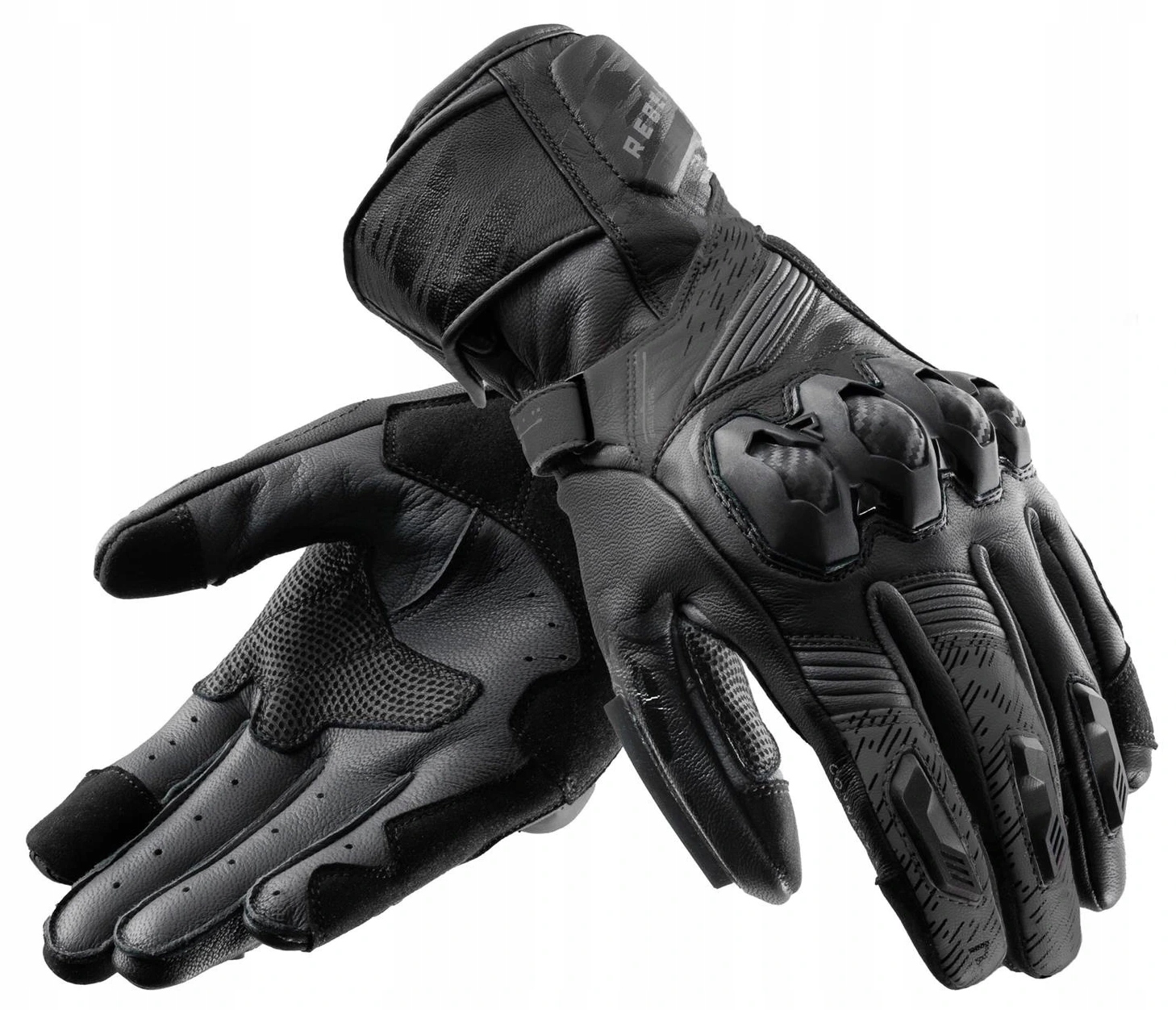 Rebelhorn Viper Black Pánske Motocyklové Rukavice Kožené Športové Čierne