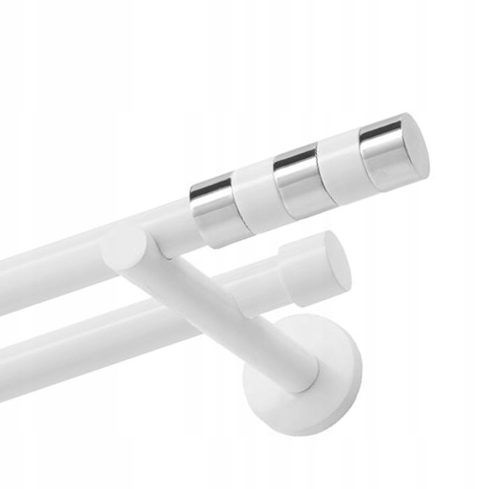 

Modny karnisz 140 cm do wnętrza 19+19 mm biały