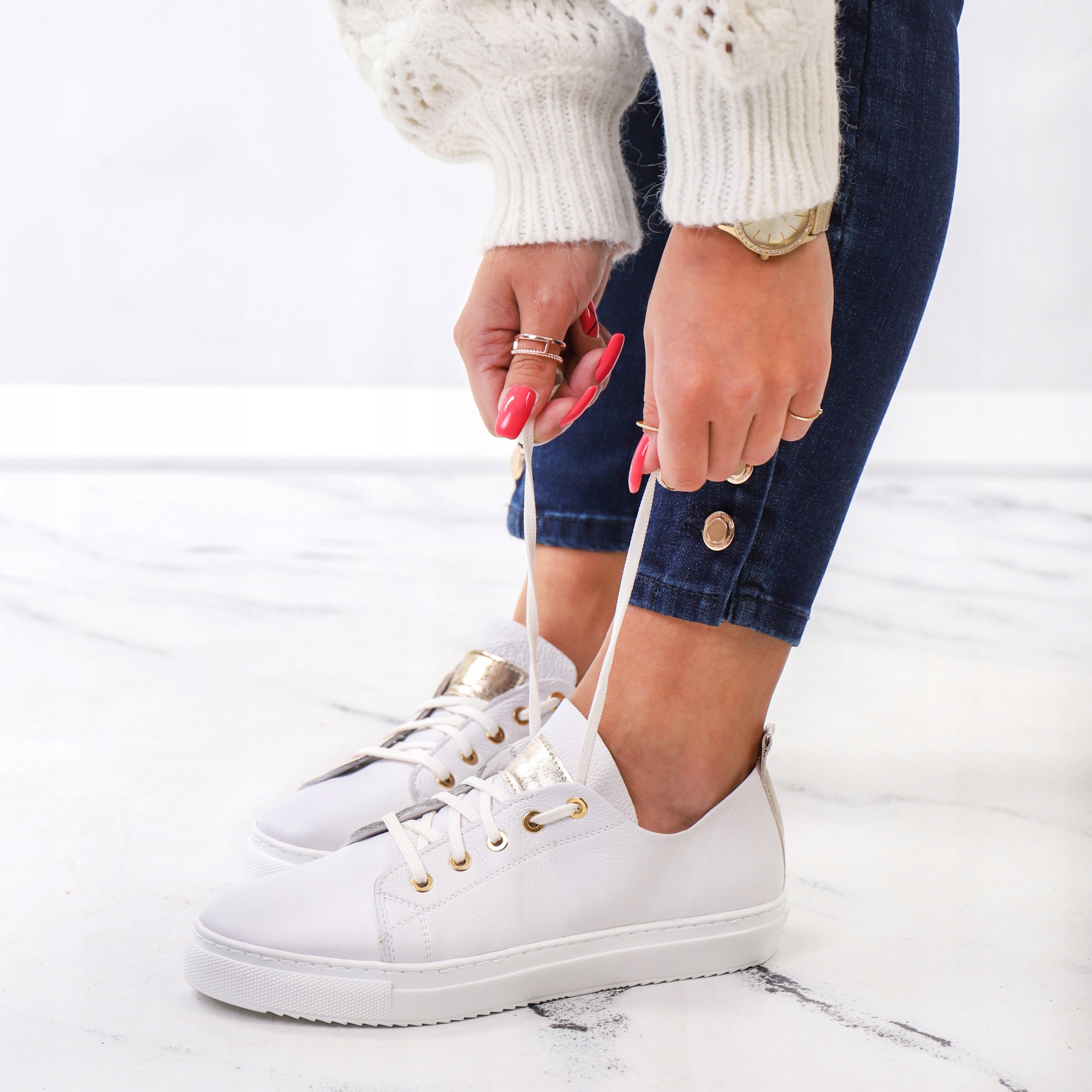 Arturo Vicci Trampki białe 39 Oryginalne opakowanie producenta pudełko