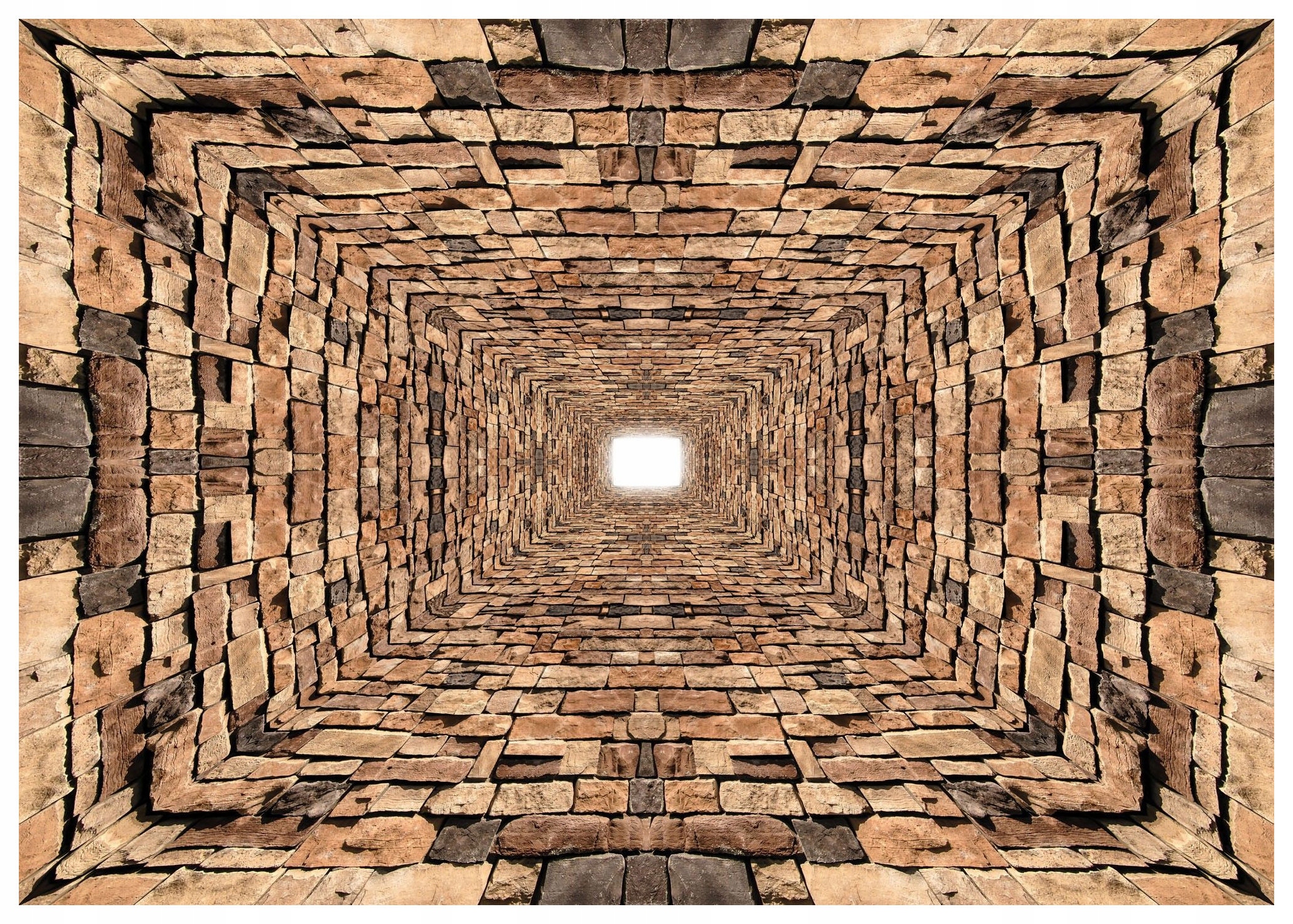 Fototapeta vlies Kamenný tunel svetlo perspektíva tehla 300x210 lepidlo