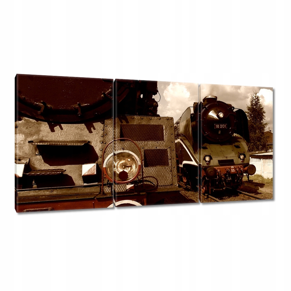 

Obrazy 120x60 Parowozy Ol49-69 i 18-201
