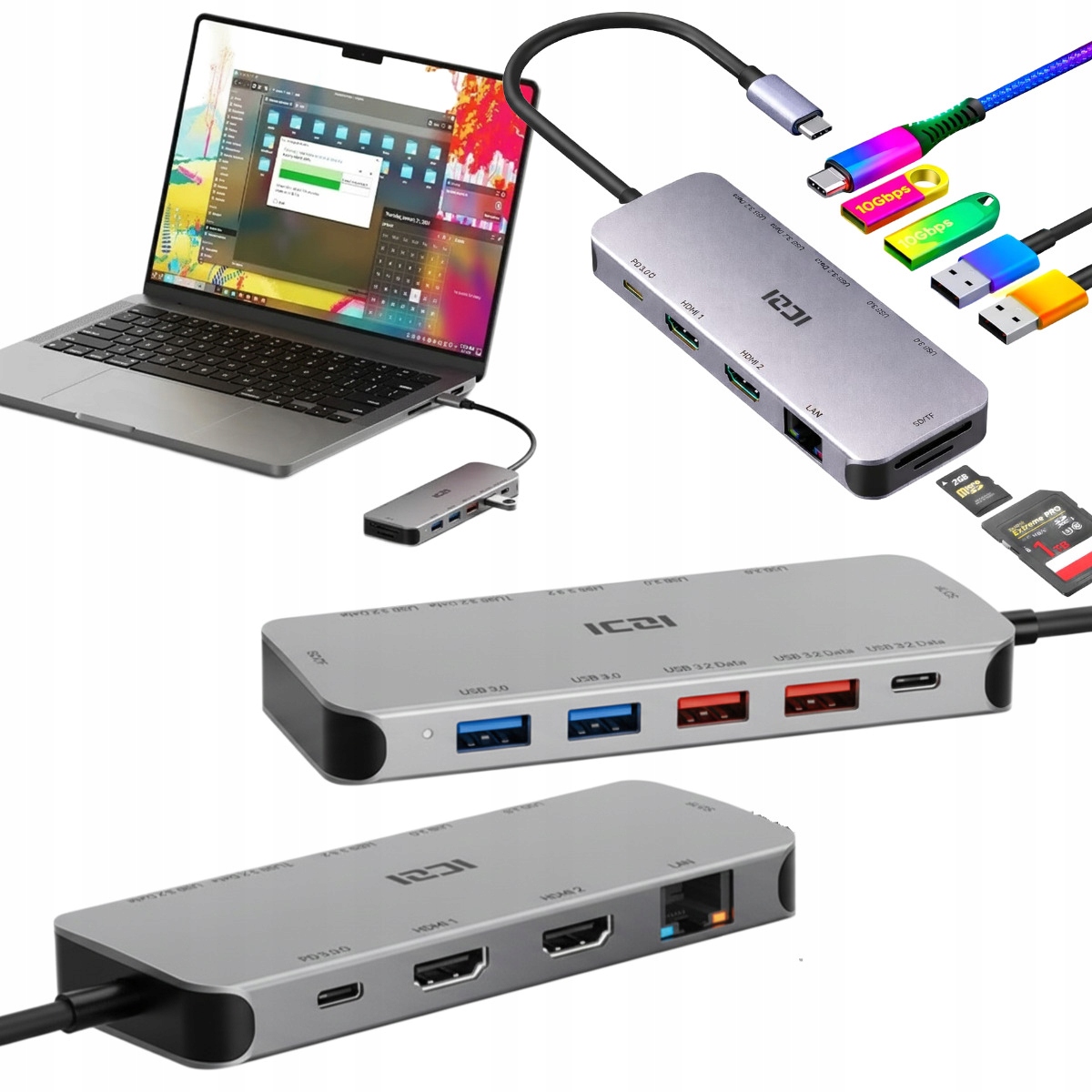 Usb-c dokovací stanice pro Huawei P9 P8 Smart P20 Rychlé nabíjení Smart