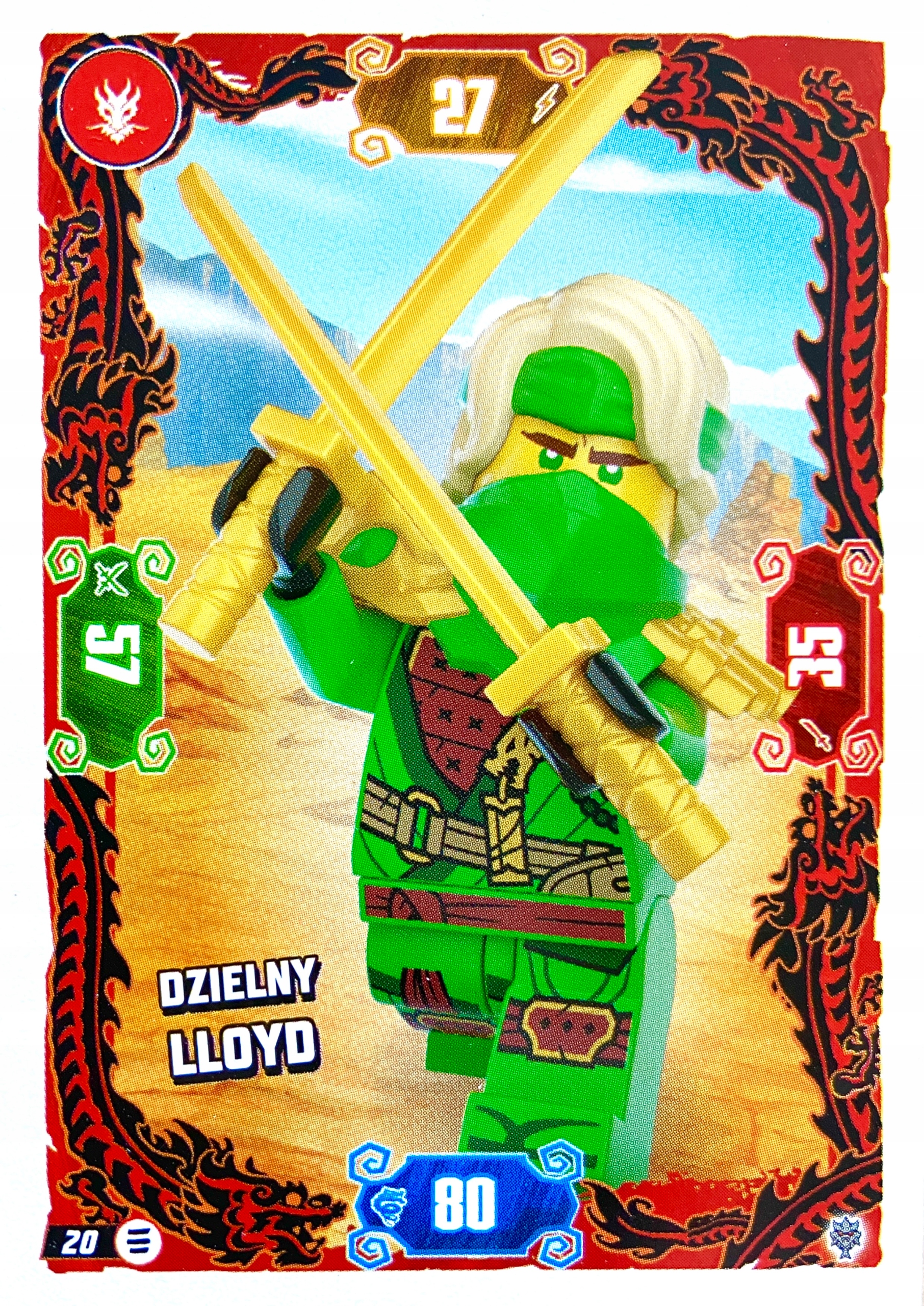 Lego Ninjago 2026 seria 11 karta podstawowa 20 Dzielny Lloyd