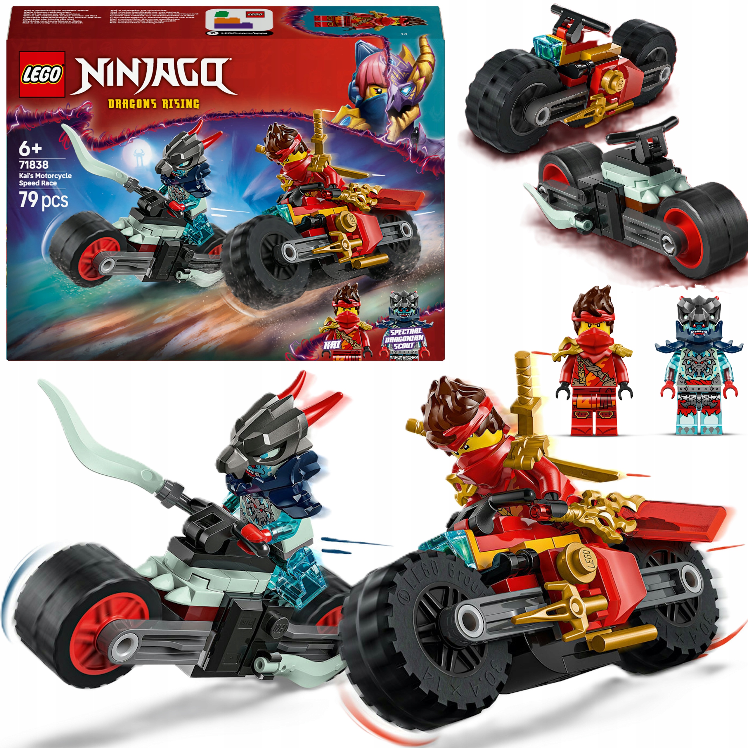Lego Ninjago Wyścig Motocyklowy Kaia Zestaw Do Zabawy Na Święta