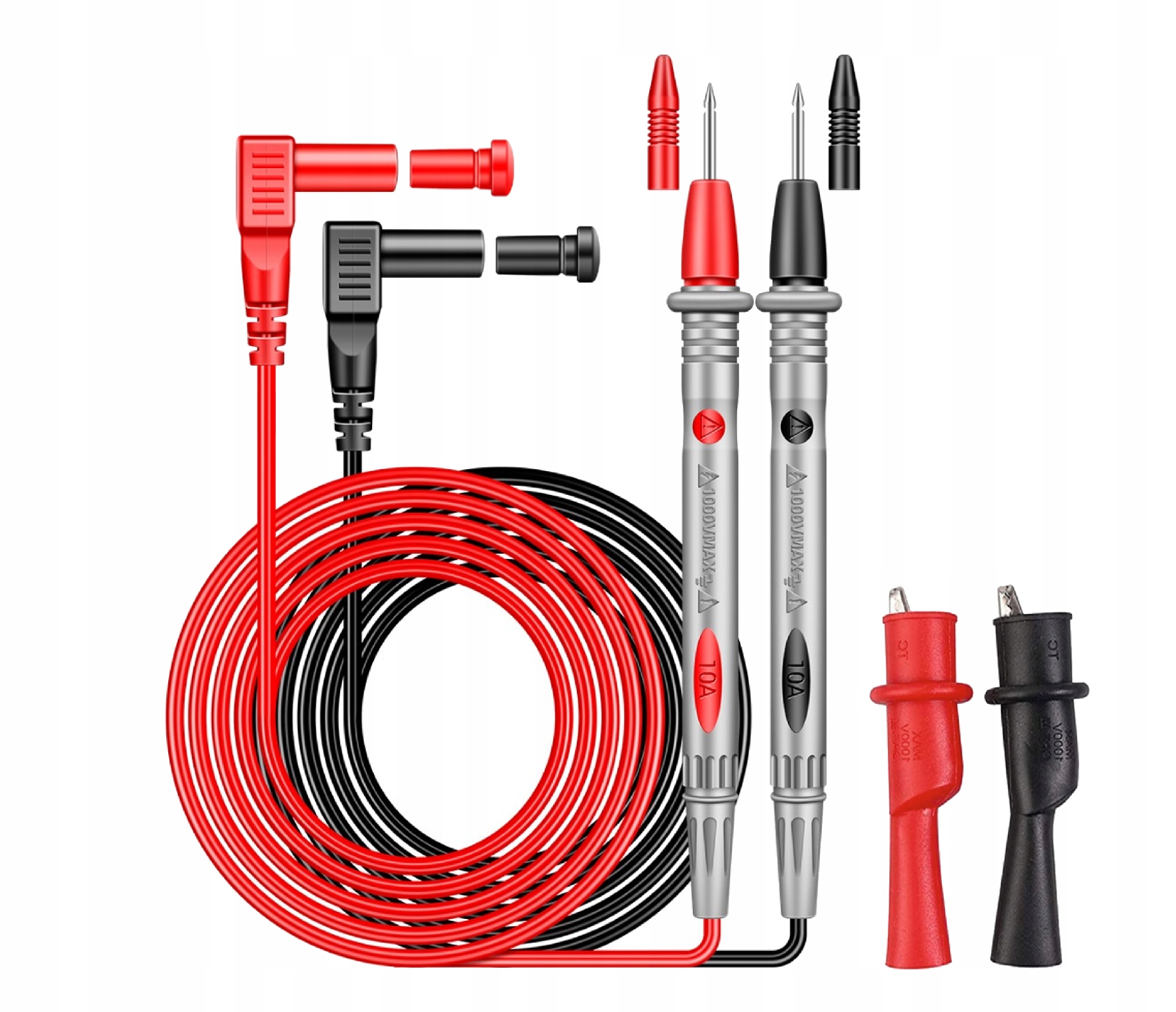 Kable Przewody pomiarowe 1000V+ DUŻE Krokodylki PL Marka Aneng