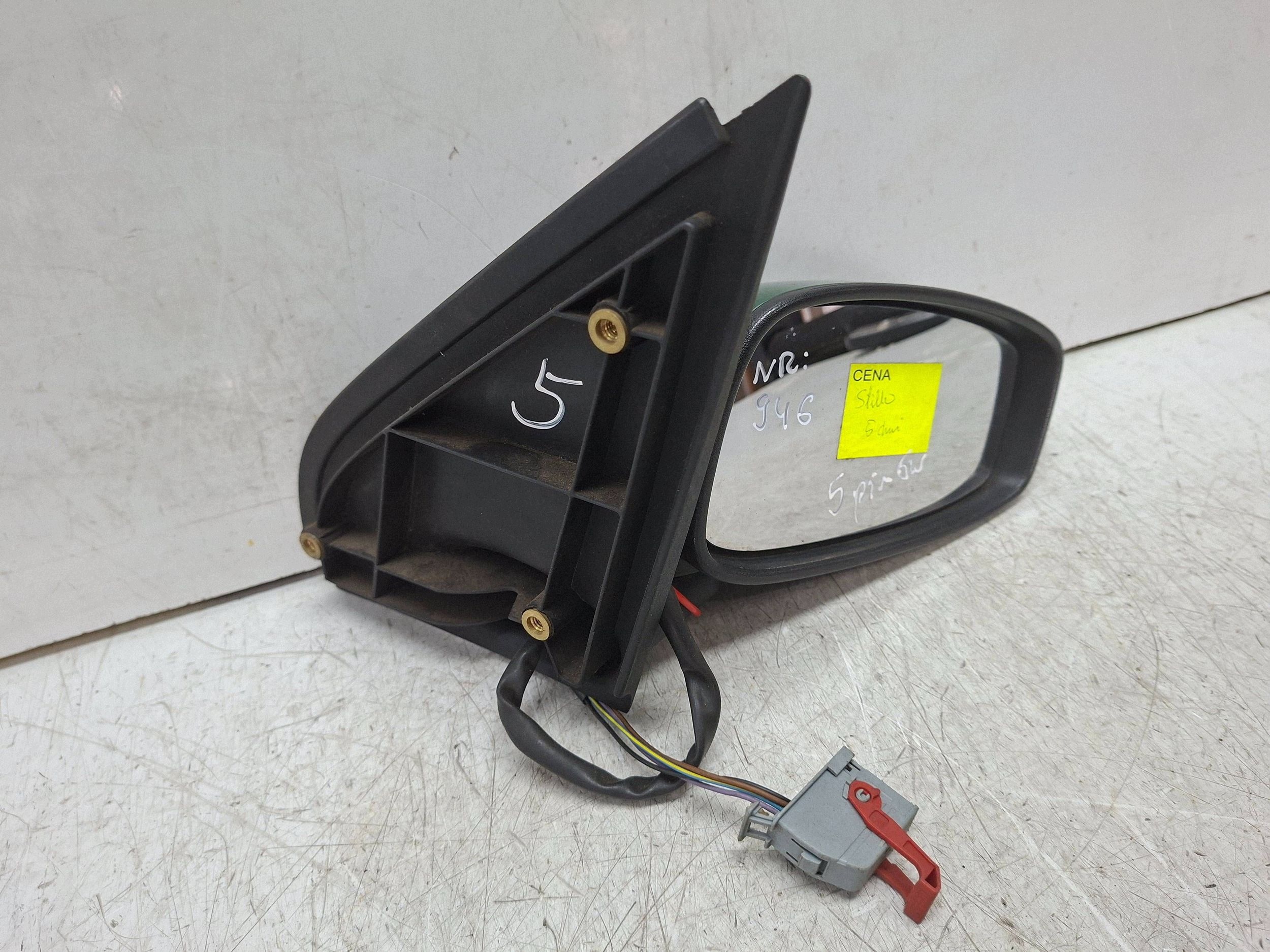 mirror right 5 vertical FIAT STILO 5D 2001