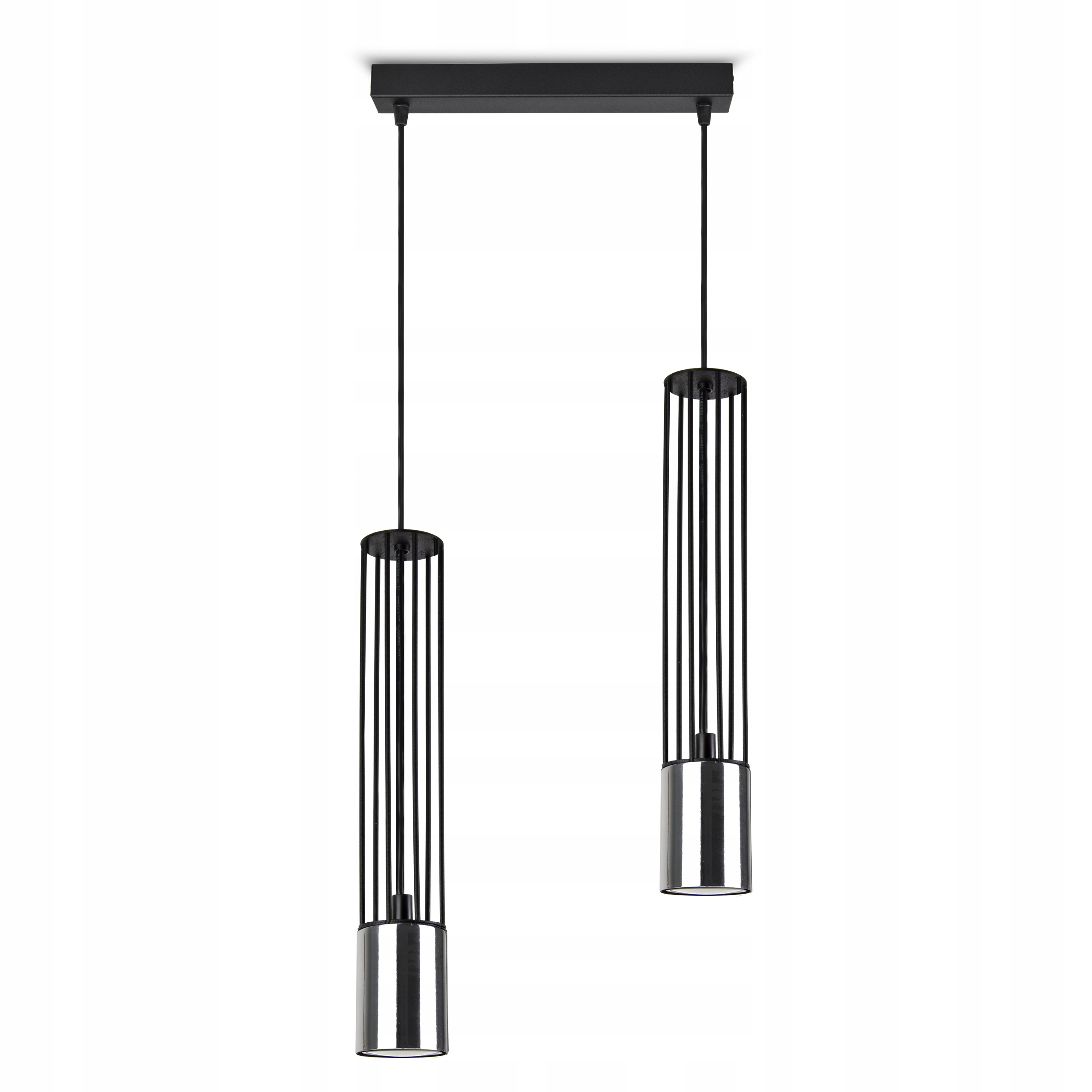 Závěsná lampa Lustr Drátěné tuby Chrom Zlatá
