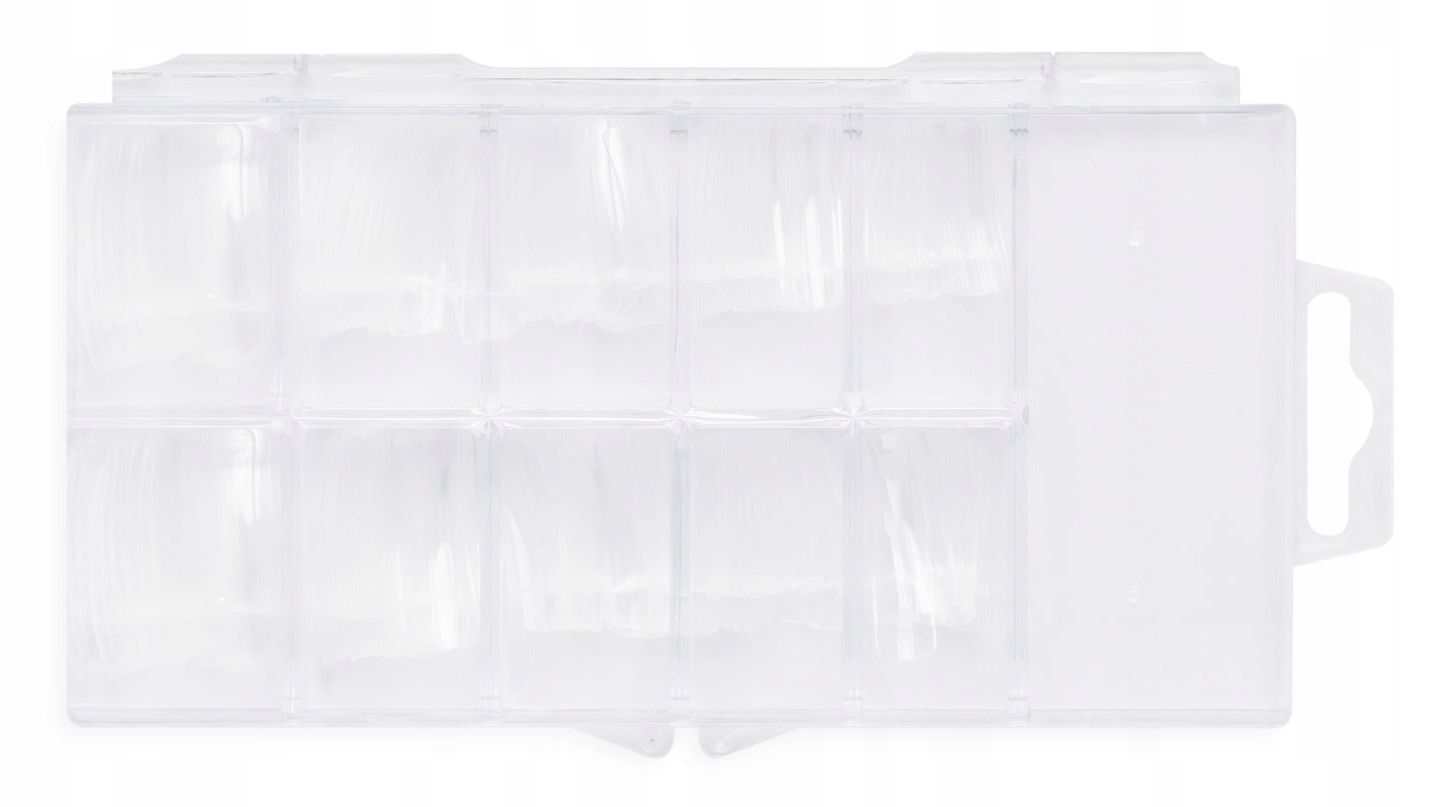 Tipsy Przezroczyste z Kieszonką do Przedłużania Paznokci Kwadratowe 100 szt Marka Maxim