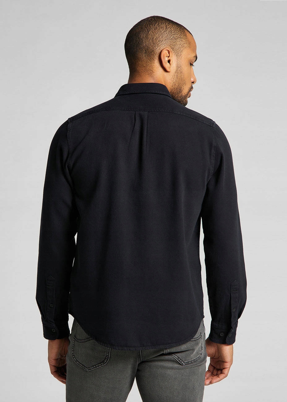 LEE BUTTON DOWN BLACK L880PA01 L Marka Lee