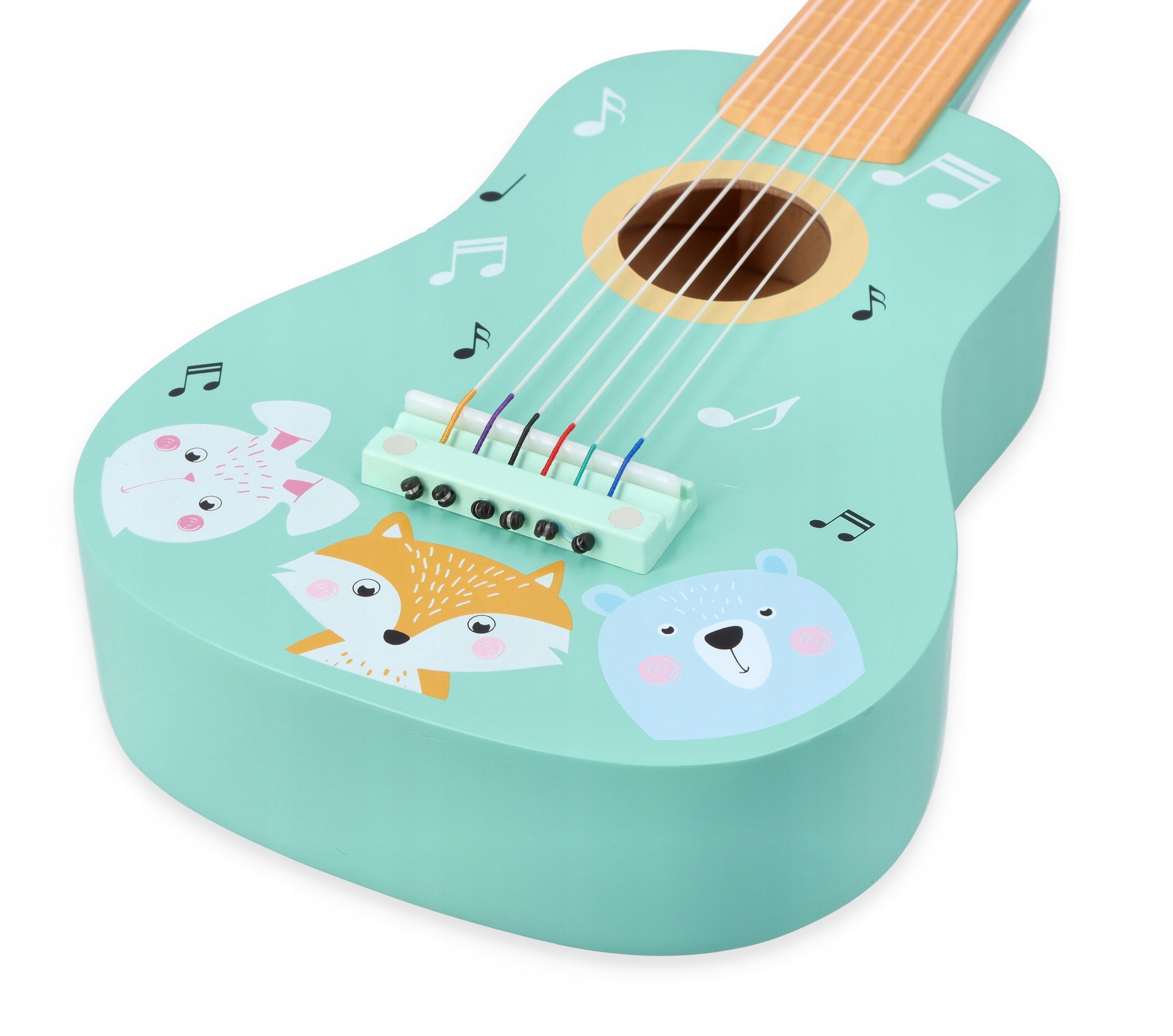 Gitara Mała Klasyczna dla dzieci ze zwierzątkami EAN (GTIN) 5907554440120