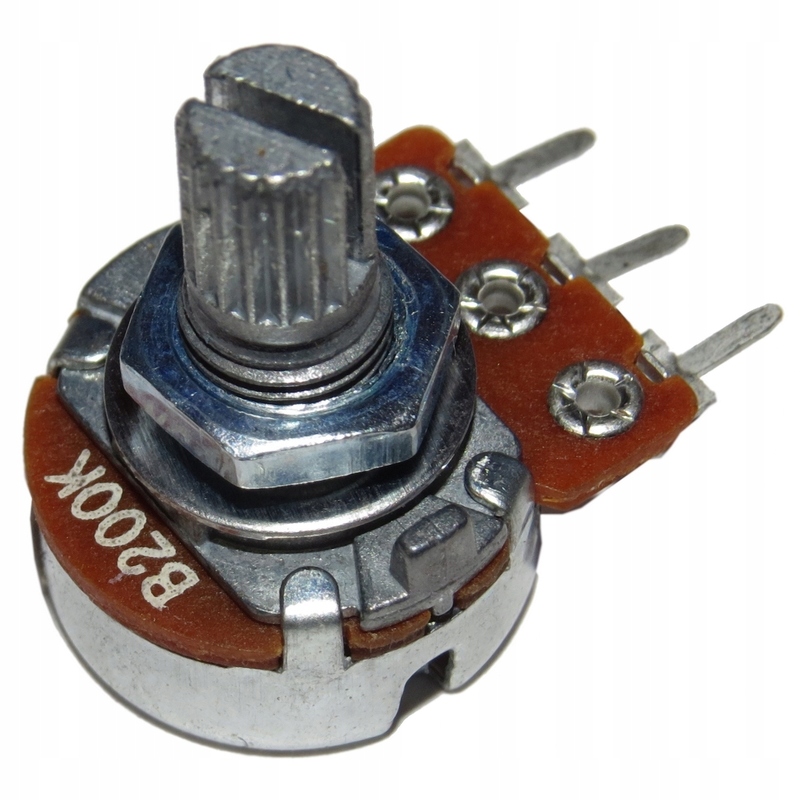 Potencjometr liniowy 200k oś 6mm L15mm