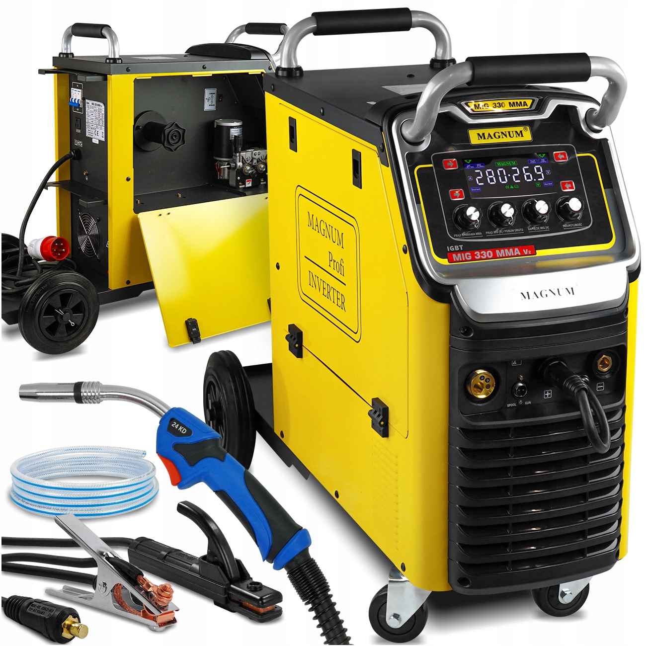 Spawarka inwertorowa Migomat Magnum Mig 330 Mma 330A Igbt półautomat