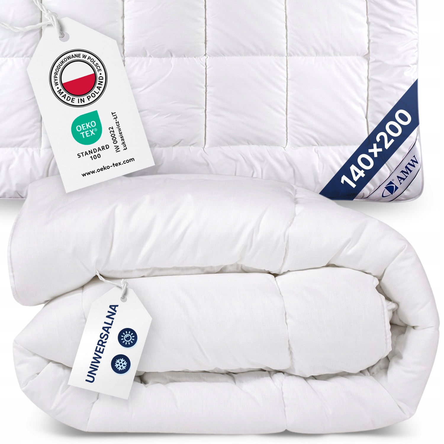 Přikrývka Univerzální Celoroční Amw Schon Microfibra 1000g 60°C 140x200