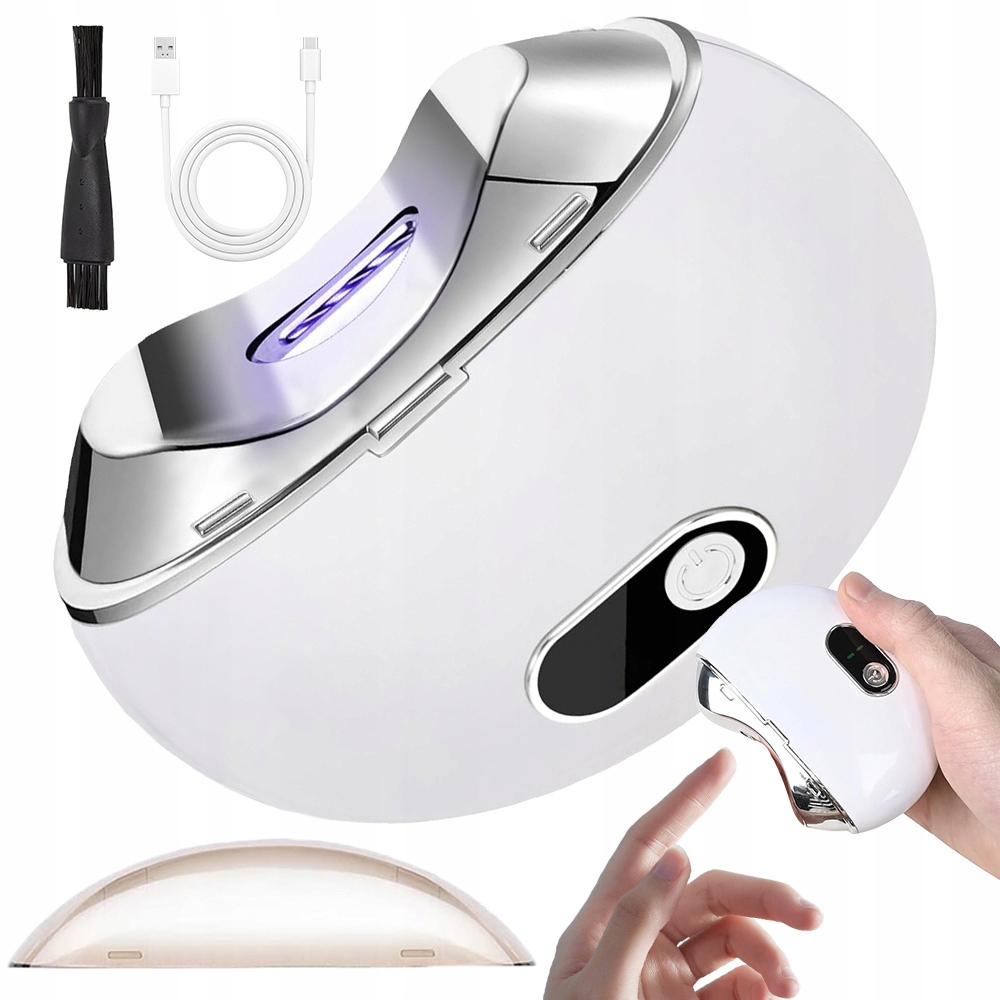 Elektrický Automatický Kleštičky Na Nehty Usb 500MAH, Bílá Barva