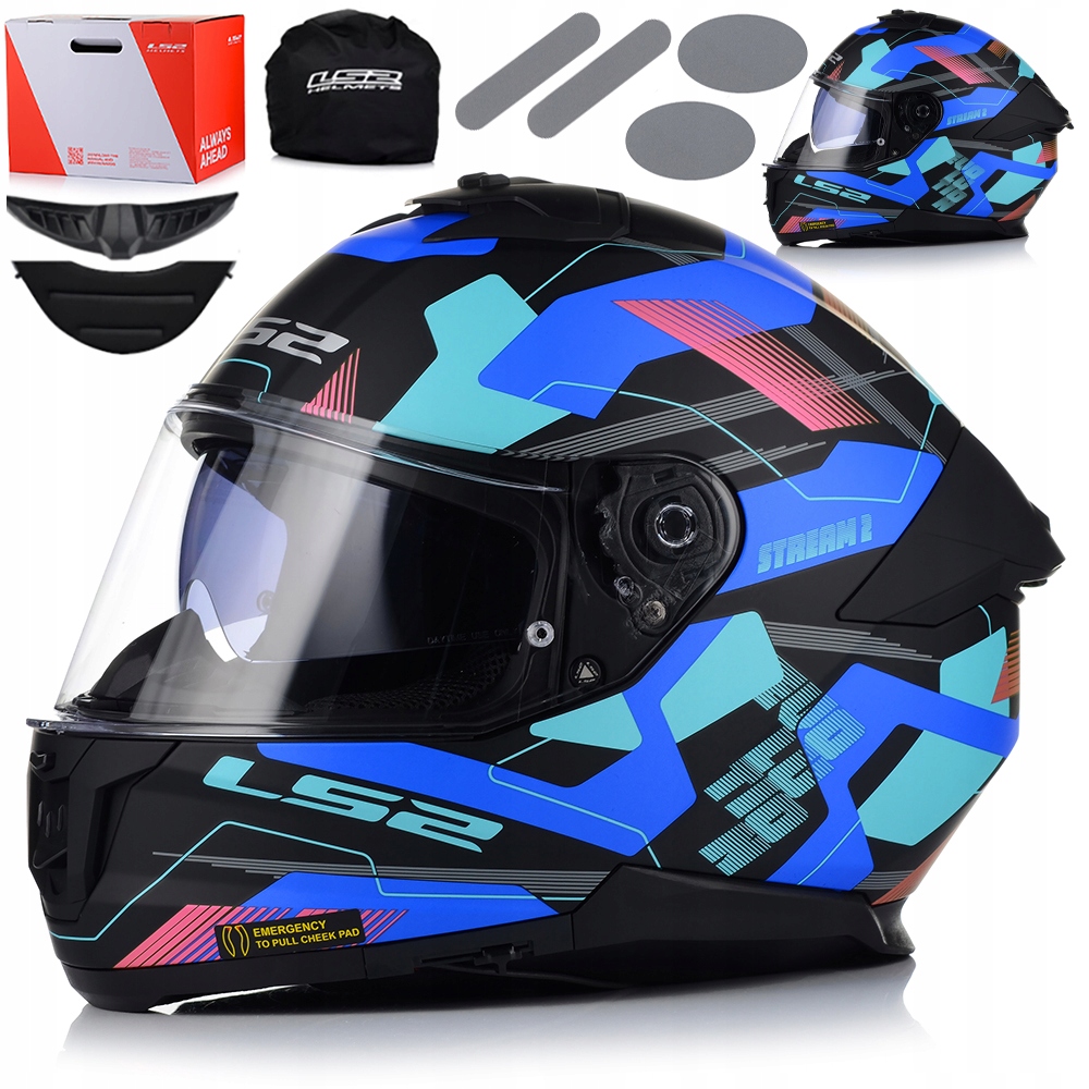 Motocyklová Prilba LS2 FF808 Stream II Mika Kevlar Systém Pinlock Clona