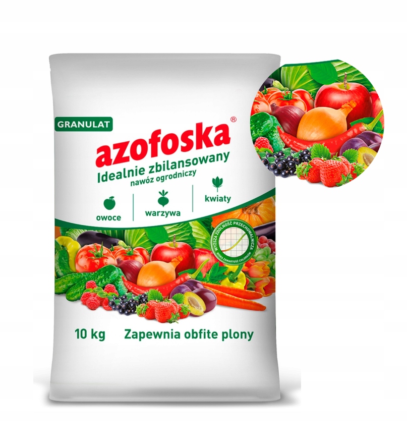 Azofoska granulowana 10kg nawóz granulowany uniwersalny Nawozy do ogrodu
