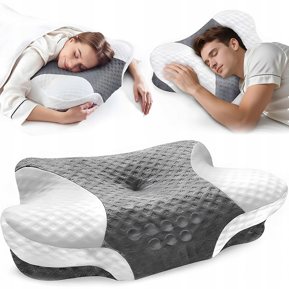 Poduszka Ortopedyczna Memory Foam Motyl Ergonomiczna Dwie Wysokości